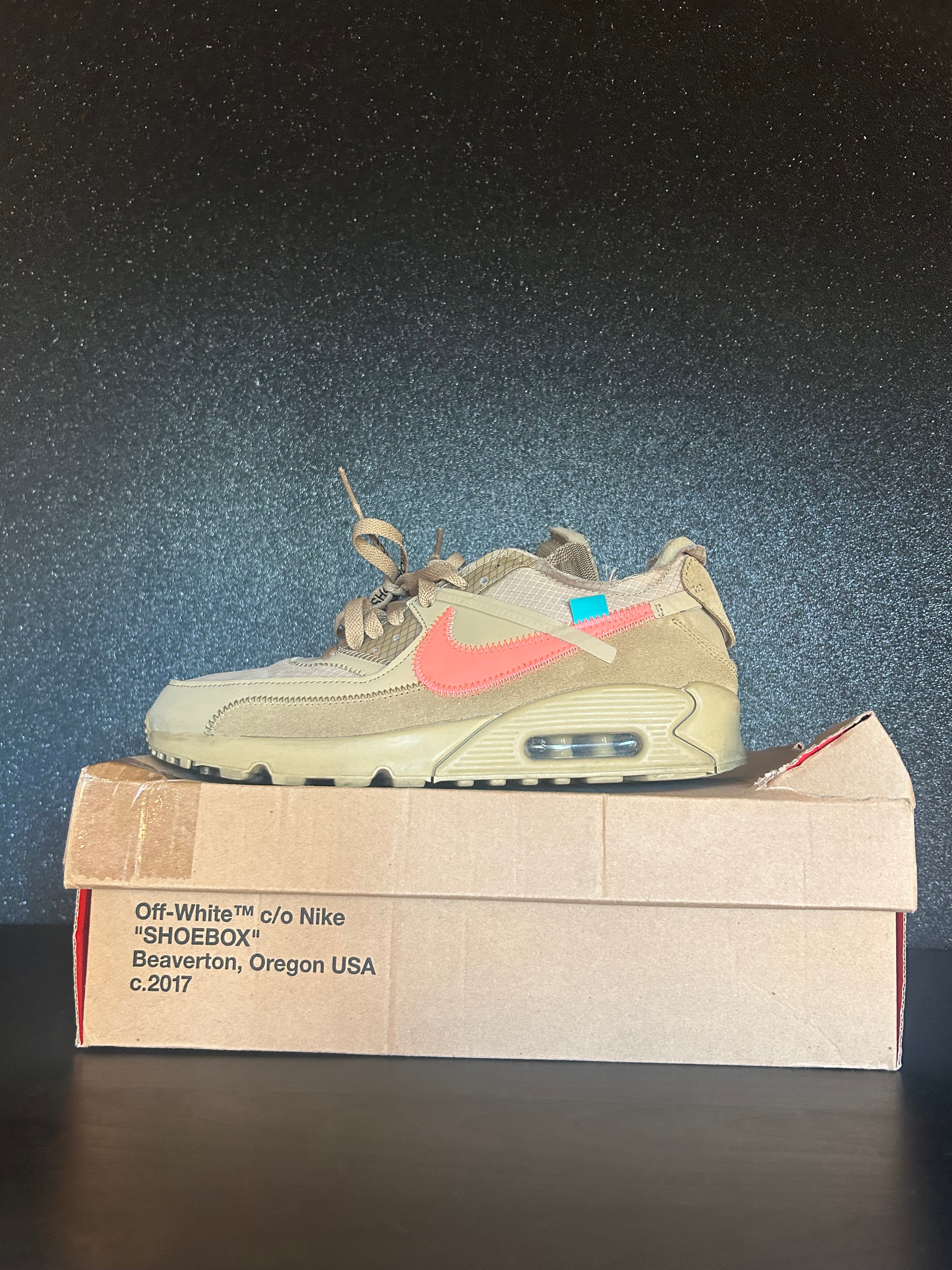 Nike Air Max 90 Off-White Desert Ore Size 9 Preowned