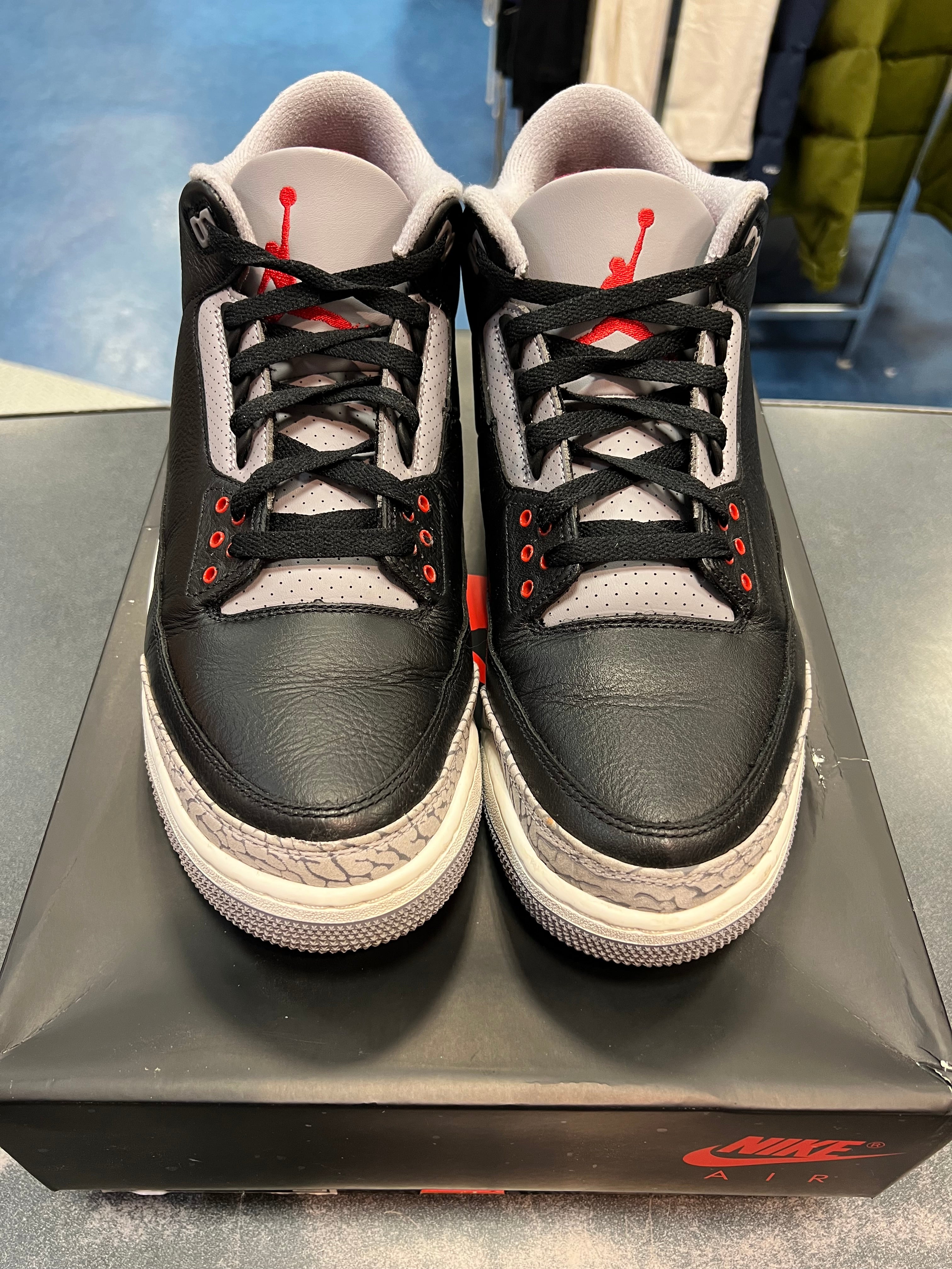 Jordan 3 "Black Cement" Size 13M Preowned