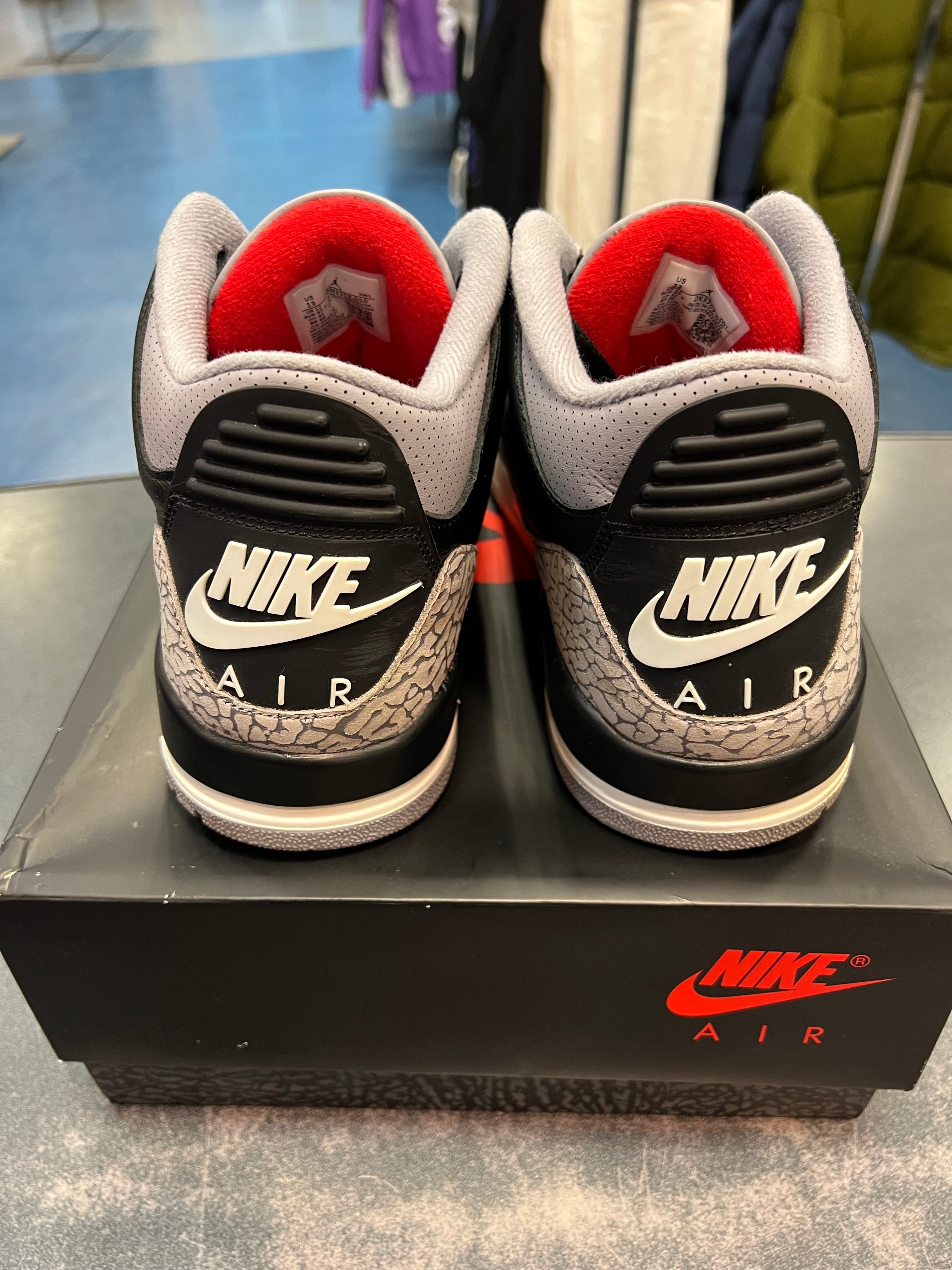 Jordan 3 "Black Cement" Size 13M Preowned