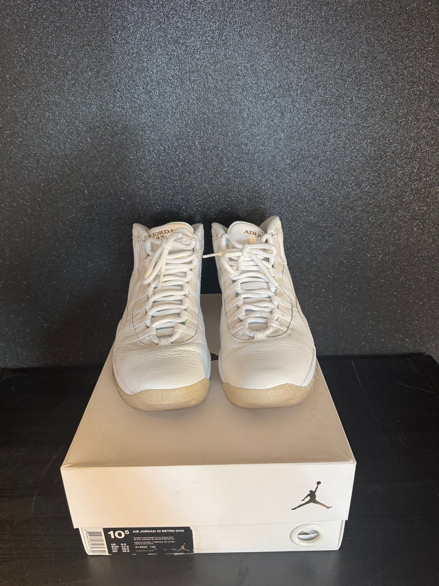 Jordan 10 'OVO' Size 10.5 Preowned with box