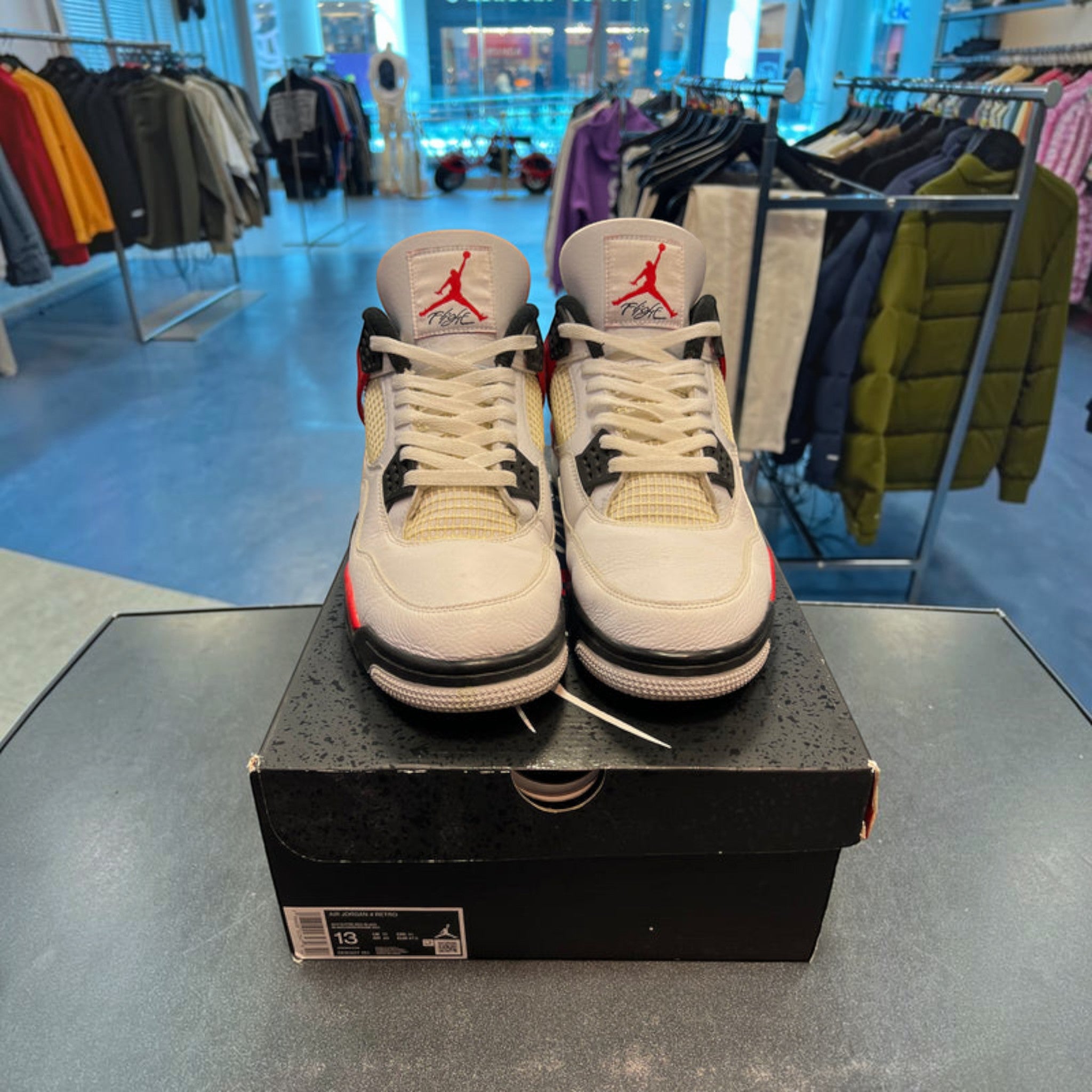 Jordan 4 "Red Cement" Size 13M Preowned