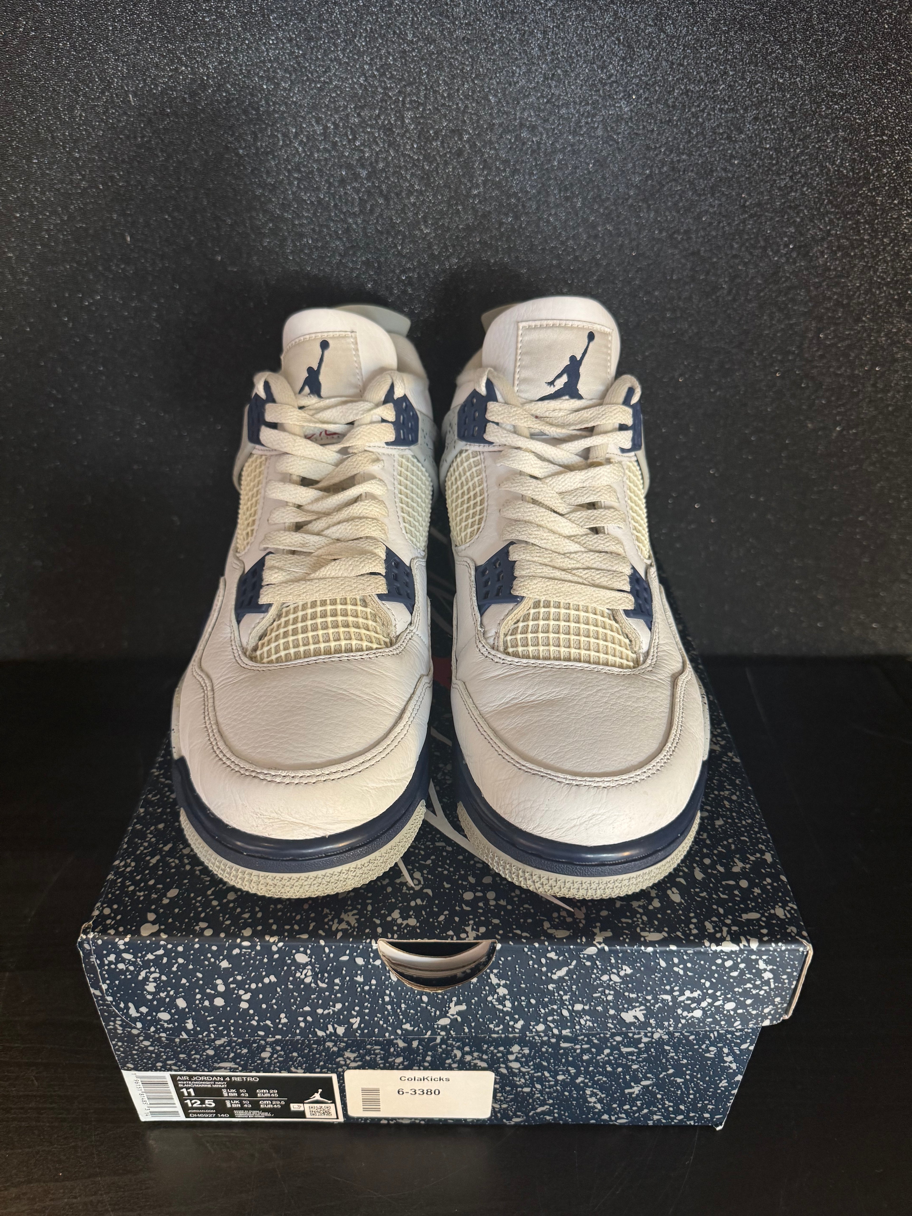 Jordan 4 'Midnight Navy' Size 11 Preowned with box