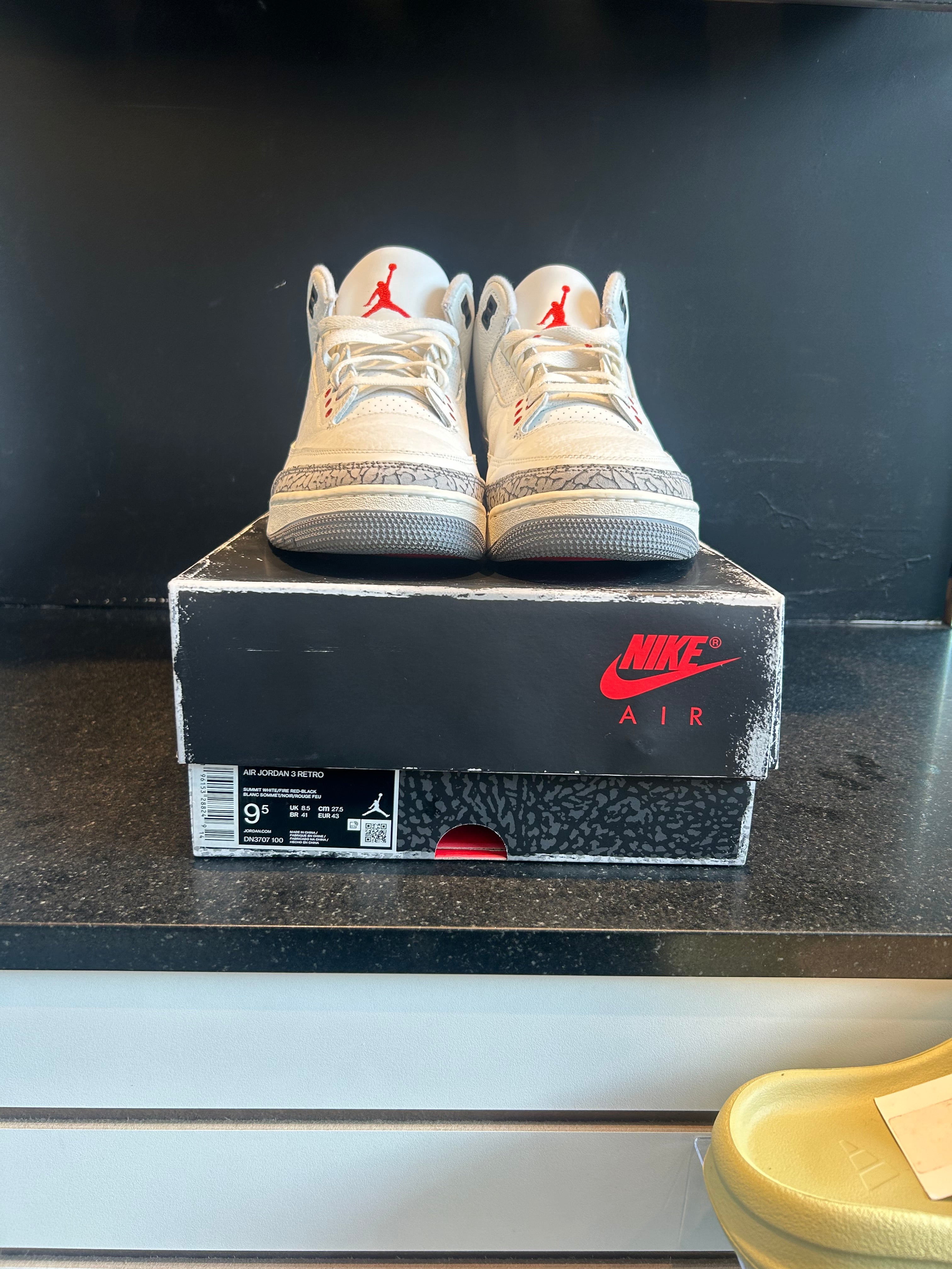 Jordan 3 Retro White Cement Reimagined Size 9.5 Preowned