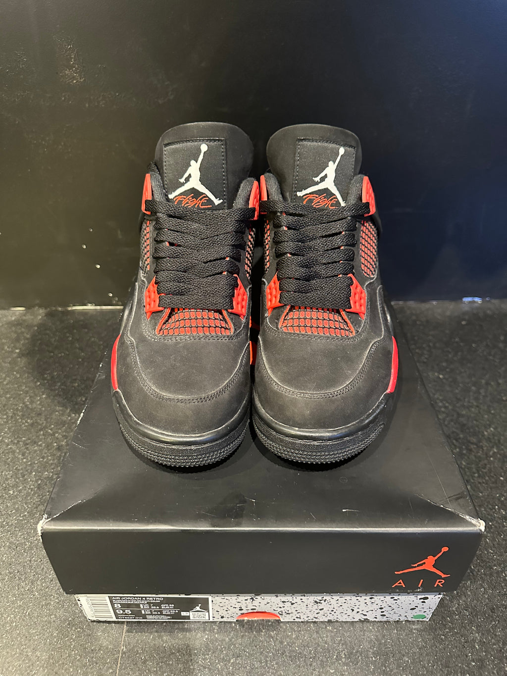 Jordan 4 "Red Thunder" Size 8 Preowned with Box