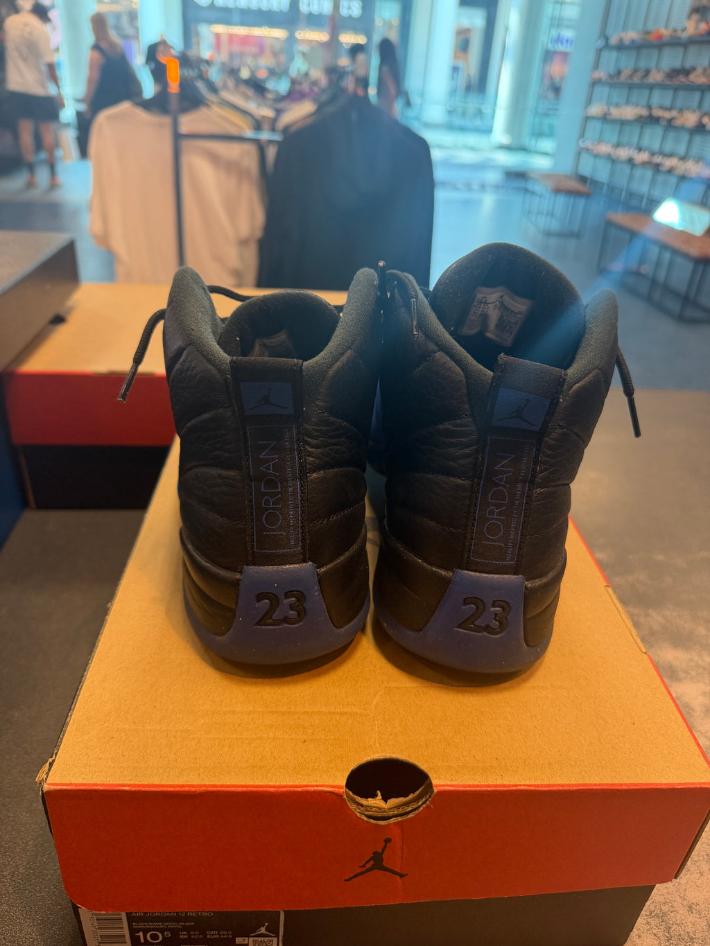 Jordan 12 Retro "Black Game Royal" Size 10.5 Preowned