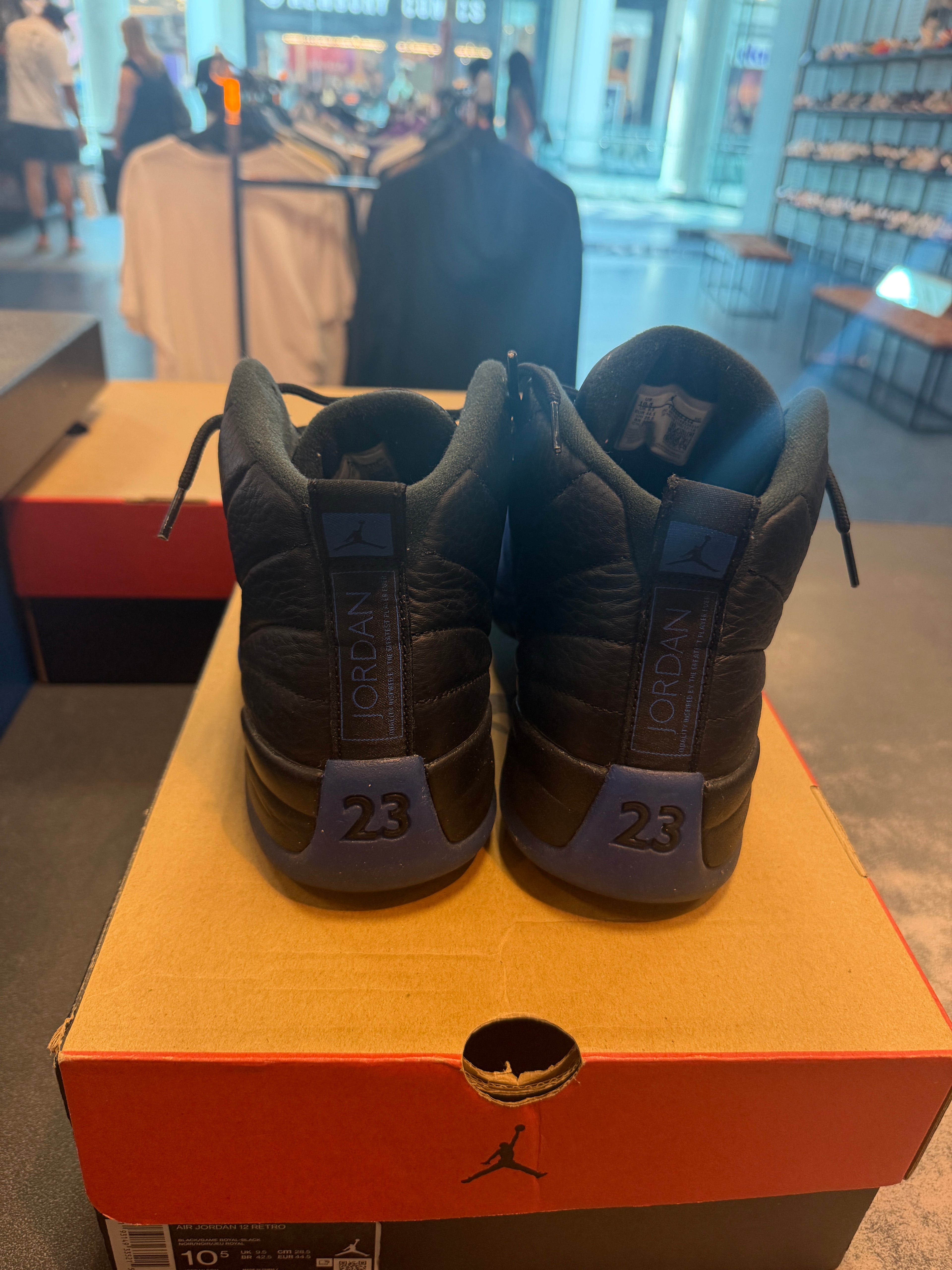 Jordan 12 Retro "Black Game Royal" Size 10.5 Preowned