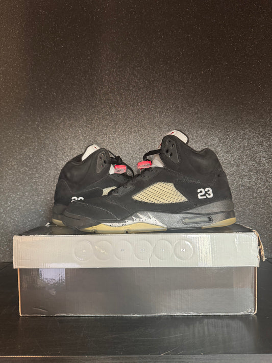 Jordan 5 'Black Metallic' Size 11.5 Preowned with box