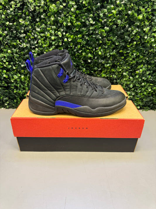 Jordan 12 "Black Dark Concord" Size 8.5 Preowned