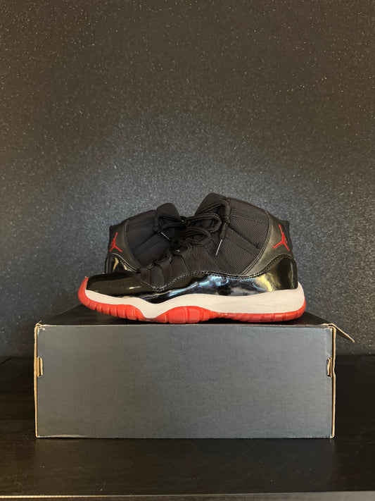 Jordan 11 (GS) 'Bred' Size 7Y Preowned with box