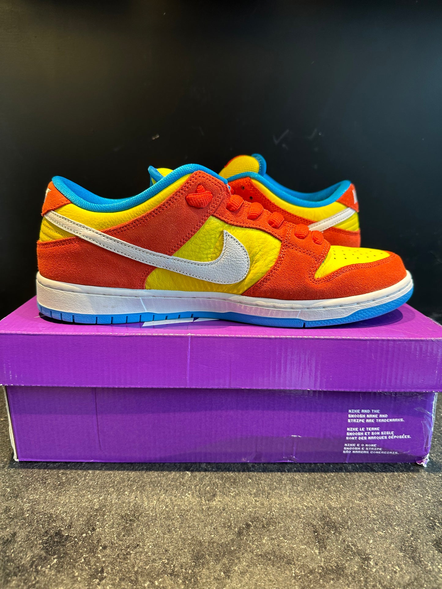 Nike SB Dunk Low "Bart Simpson" Preowned Size 11 with box
