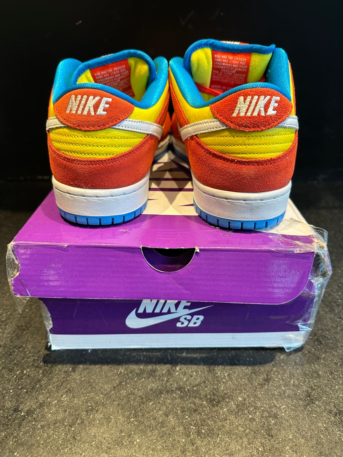 Nike SB Dunk Low "Bart Simpson" Preowned Size 11 with box