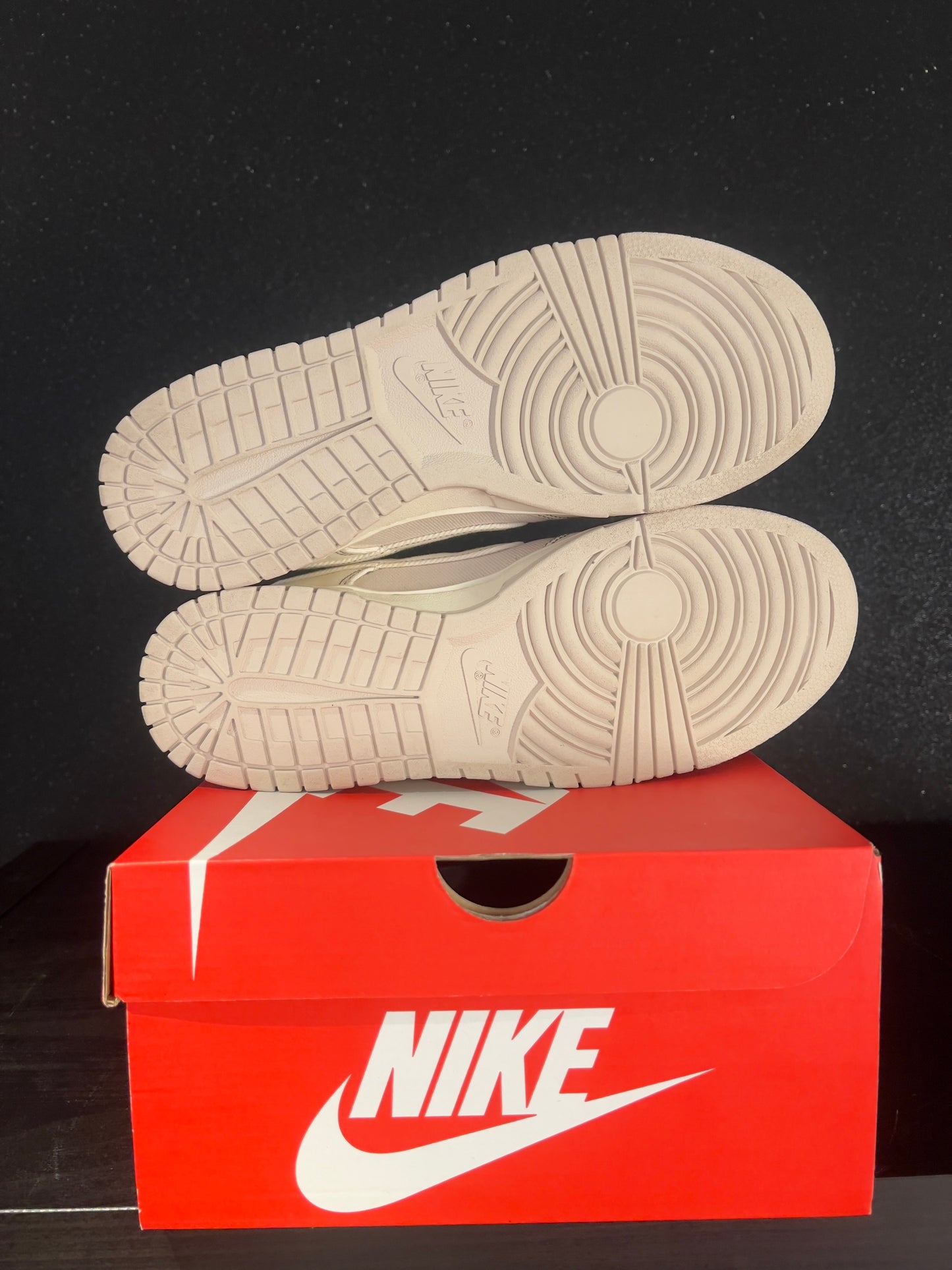 Nike Dunk Low Light Orewood Brown Sashiko Pre Owned size 9.5
