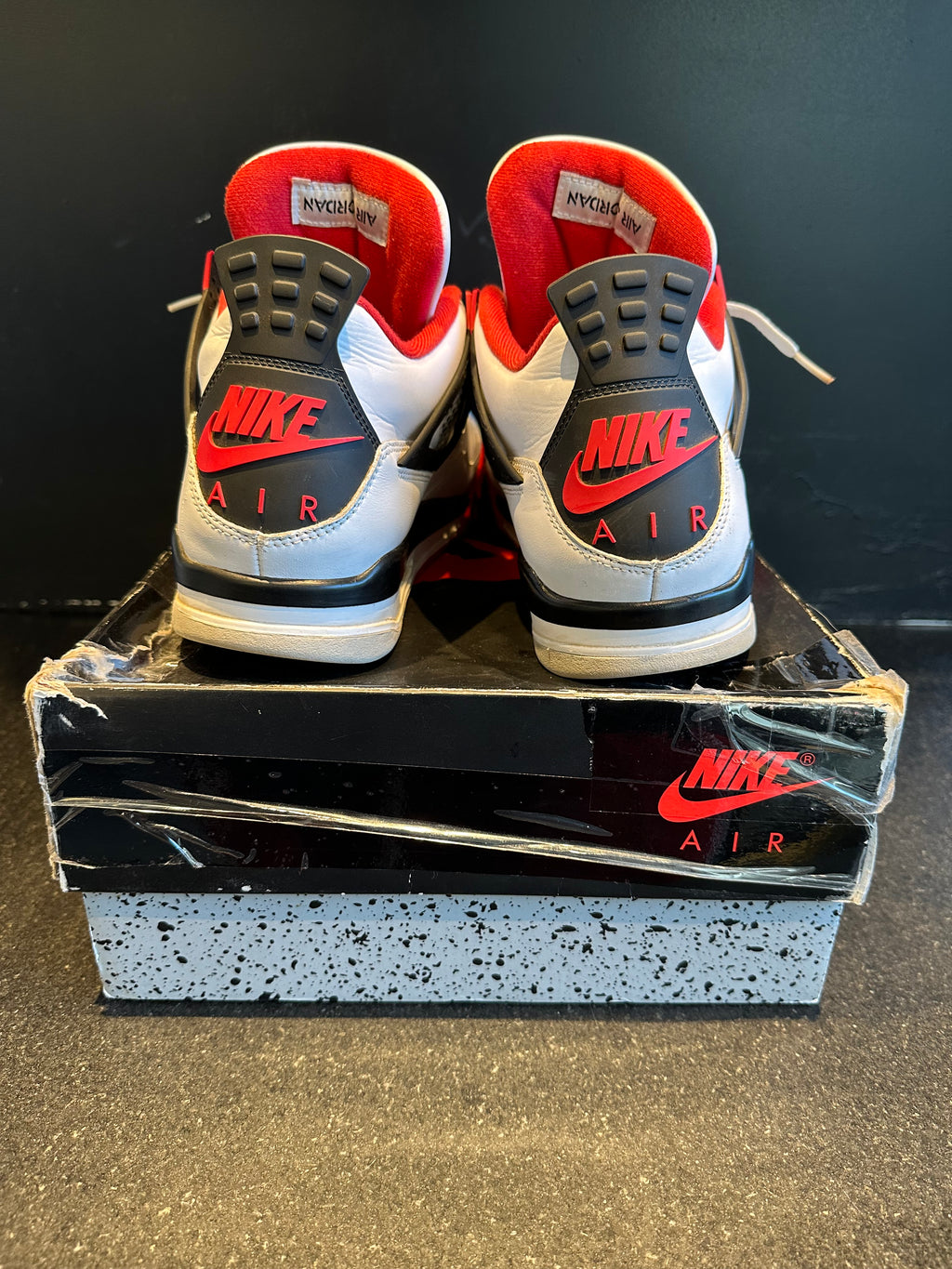 Jordan 4 "Fire Red" Preowned Size 11.5 With Box