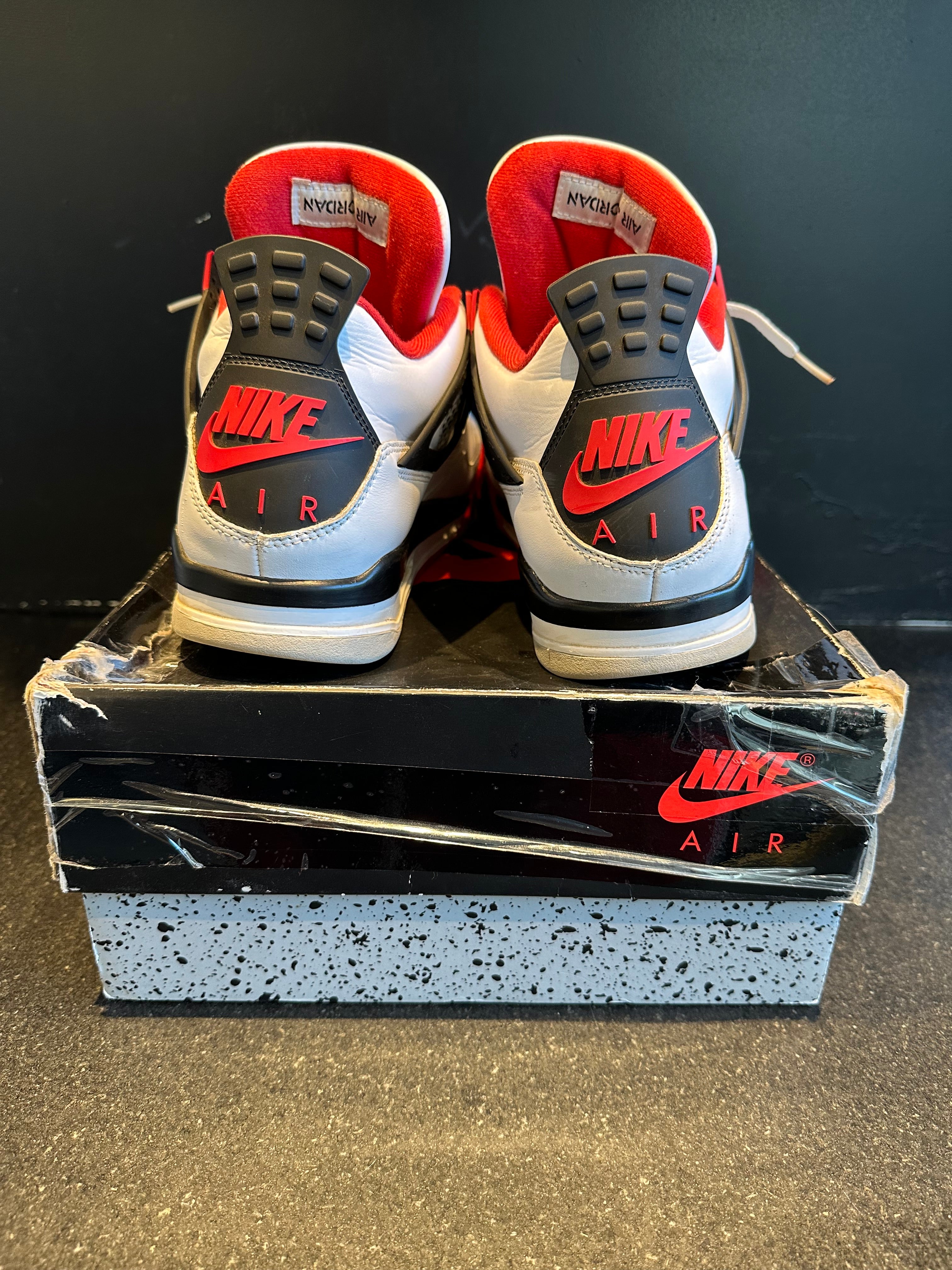 Jordan 4 "Fire Red" Preowned Size 11.5 With Box