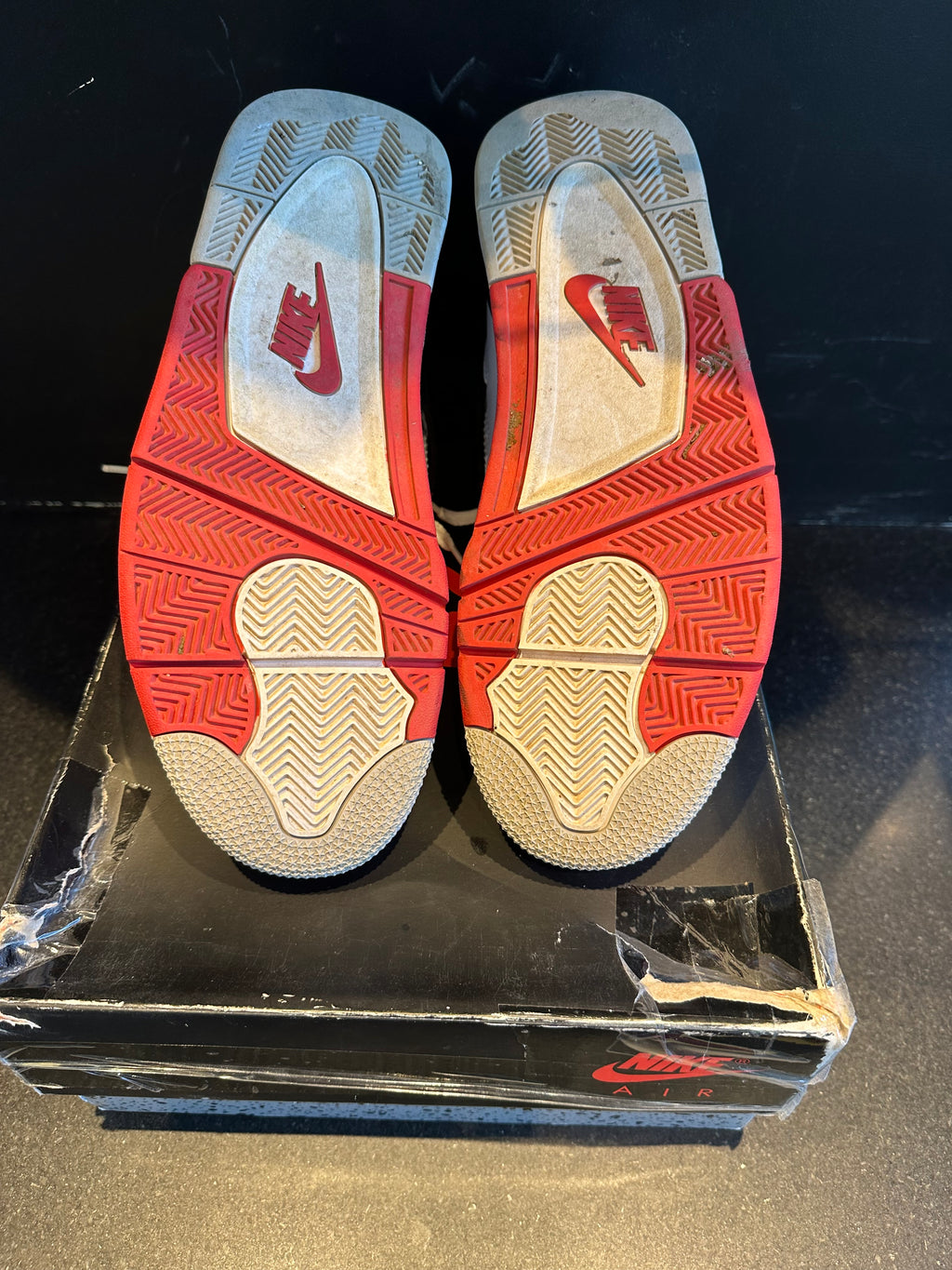 Jordan 4 "Fire Red" Preowned Size 11.5 With Box