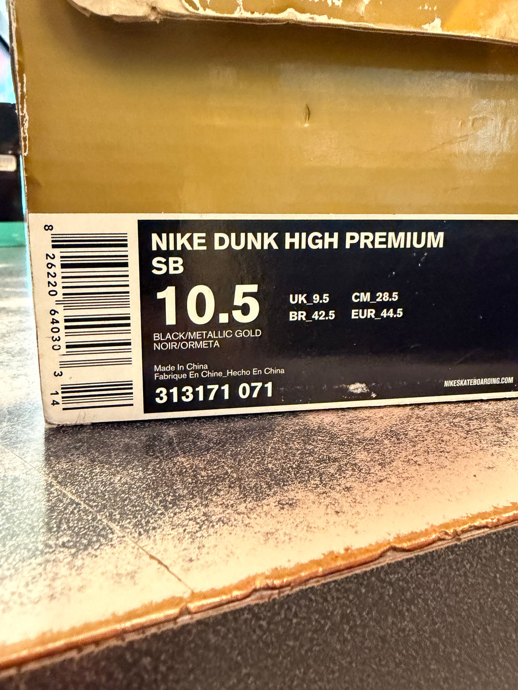 Nike SB Dunk High Marshall Amps Size 10.5 Preowned
