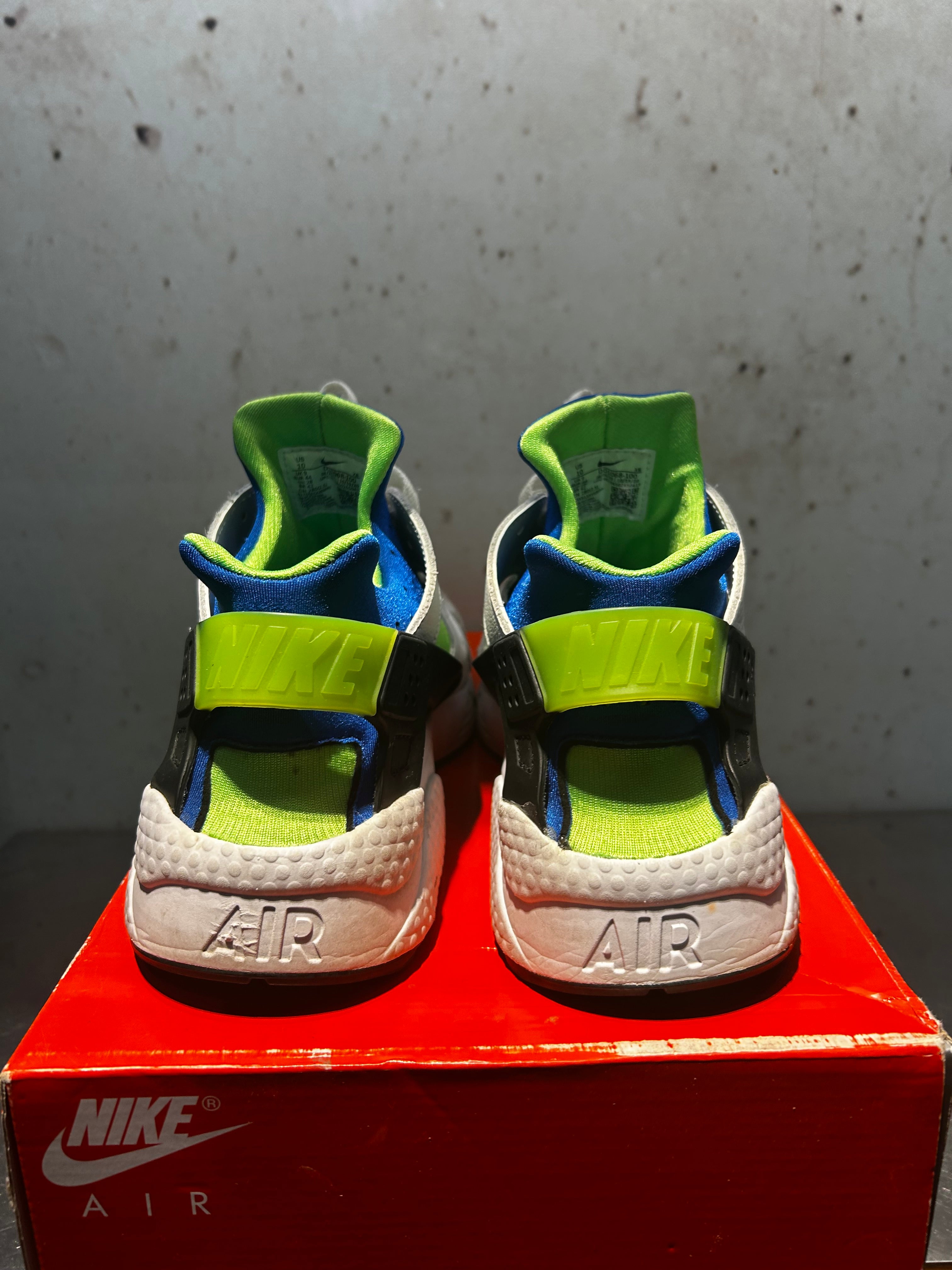 Nike Air Huarache "Scream Green" Size 10 Preowned