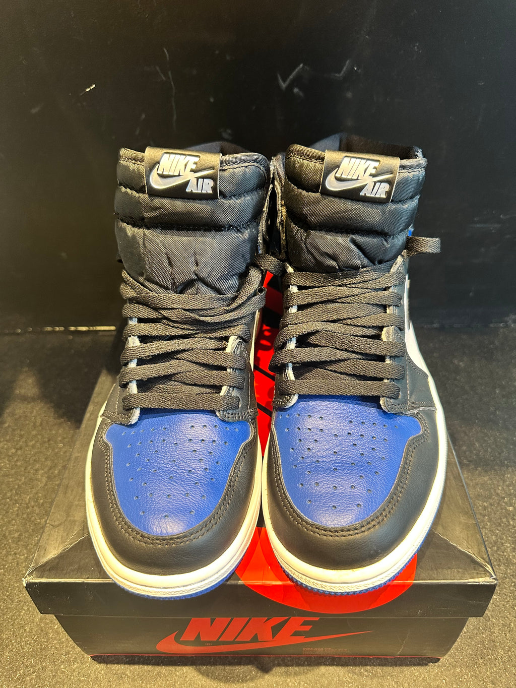 Air Jordan 1 "Royal Toe" Size 8.5 Pre Owned