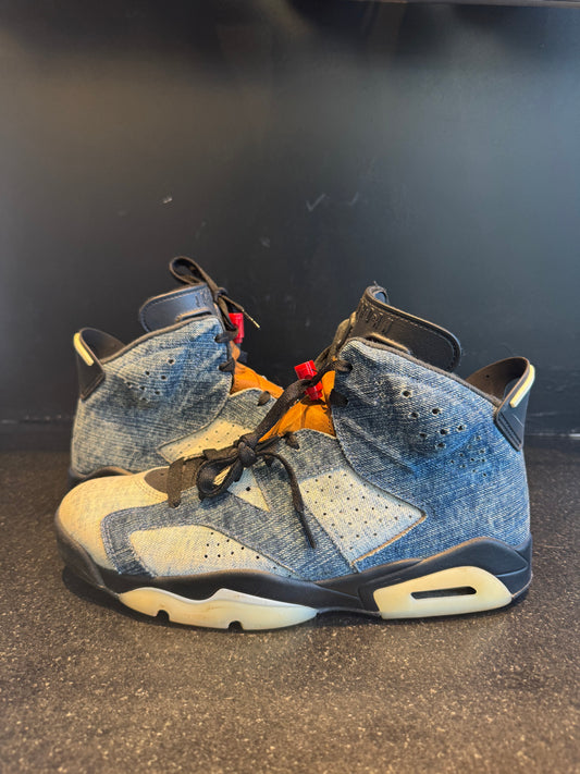 Jordan 6 Retro 'Denim' Size 10.5 Preowned with box