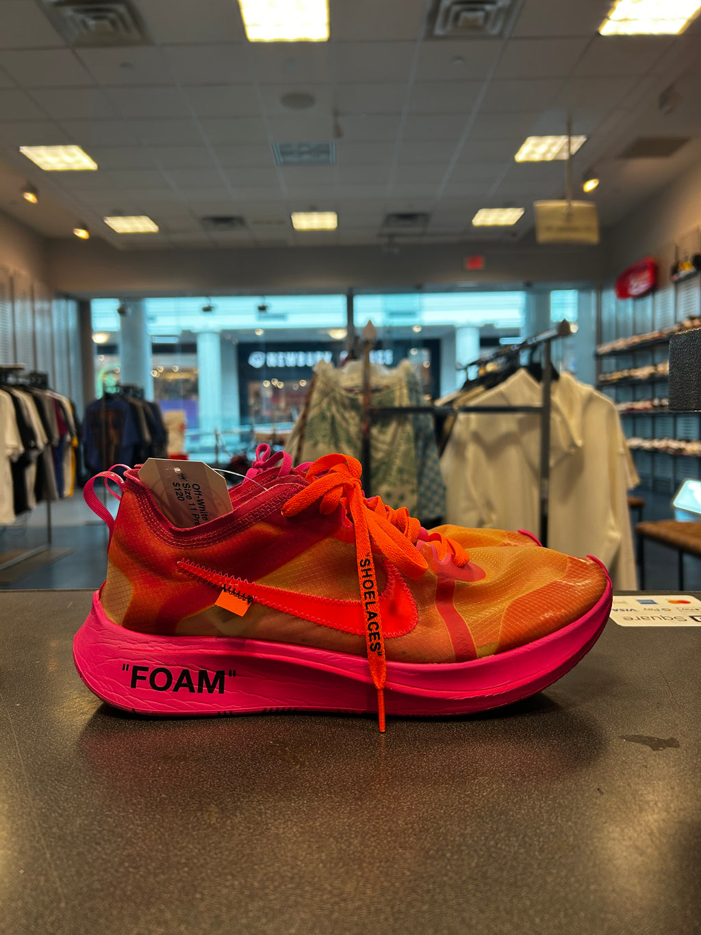 Off-White Zoom Fly "Pink" Size 11 Preowned