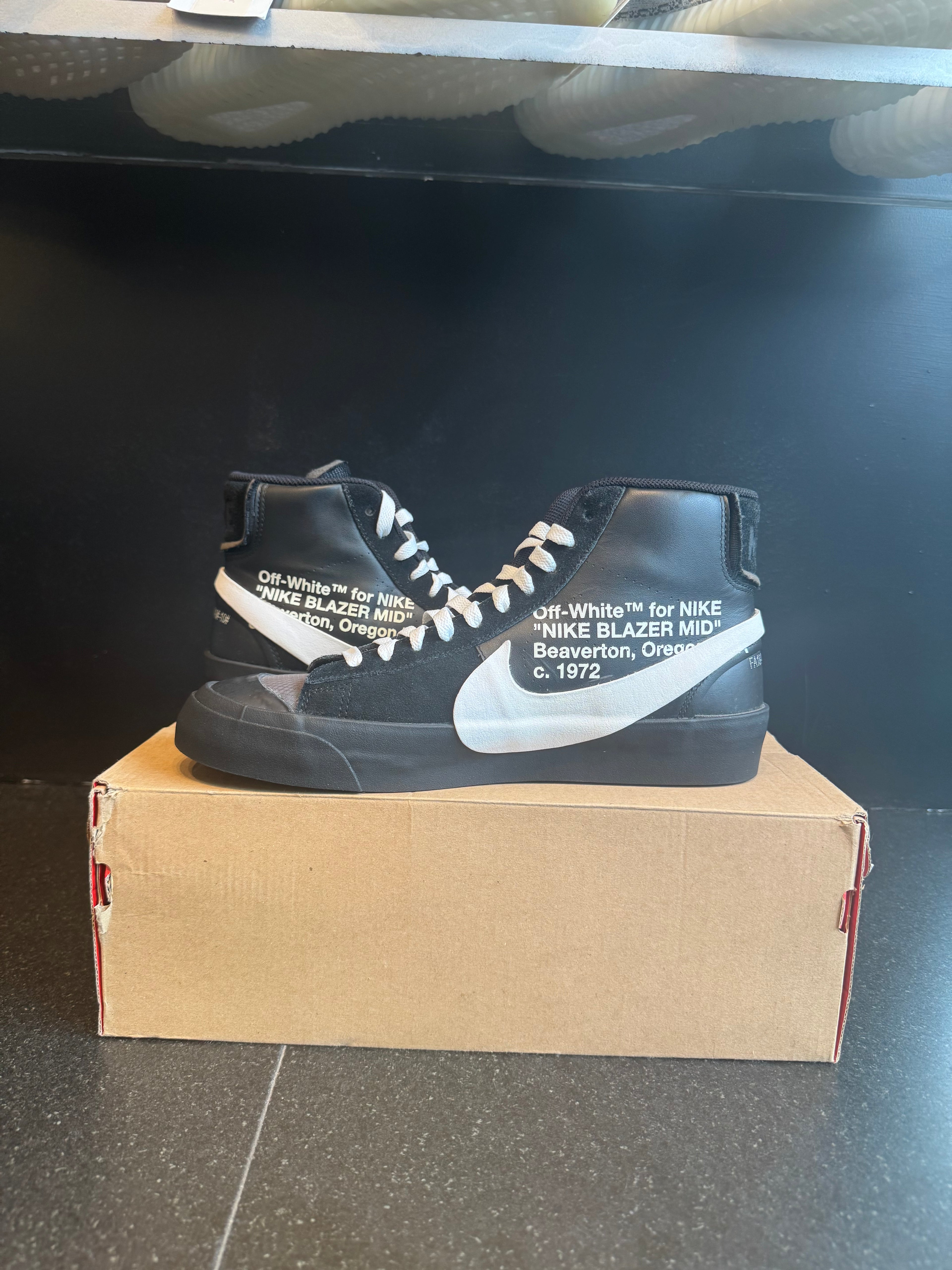 Nike Blazer Mid Off-White Grim Reaper Size 9 Preowned with box