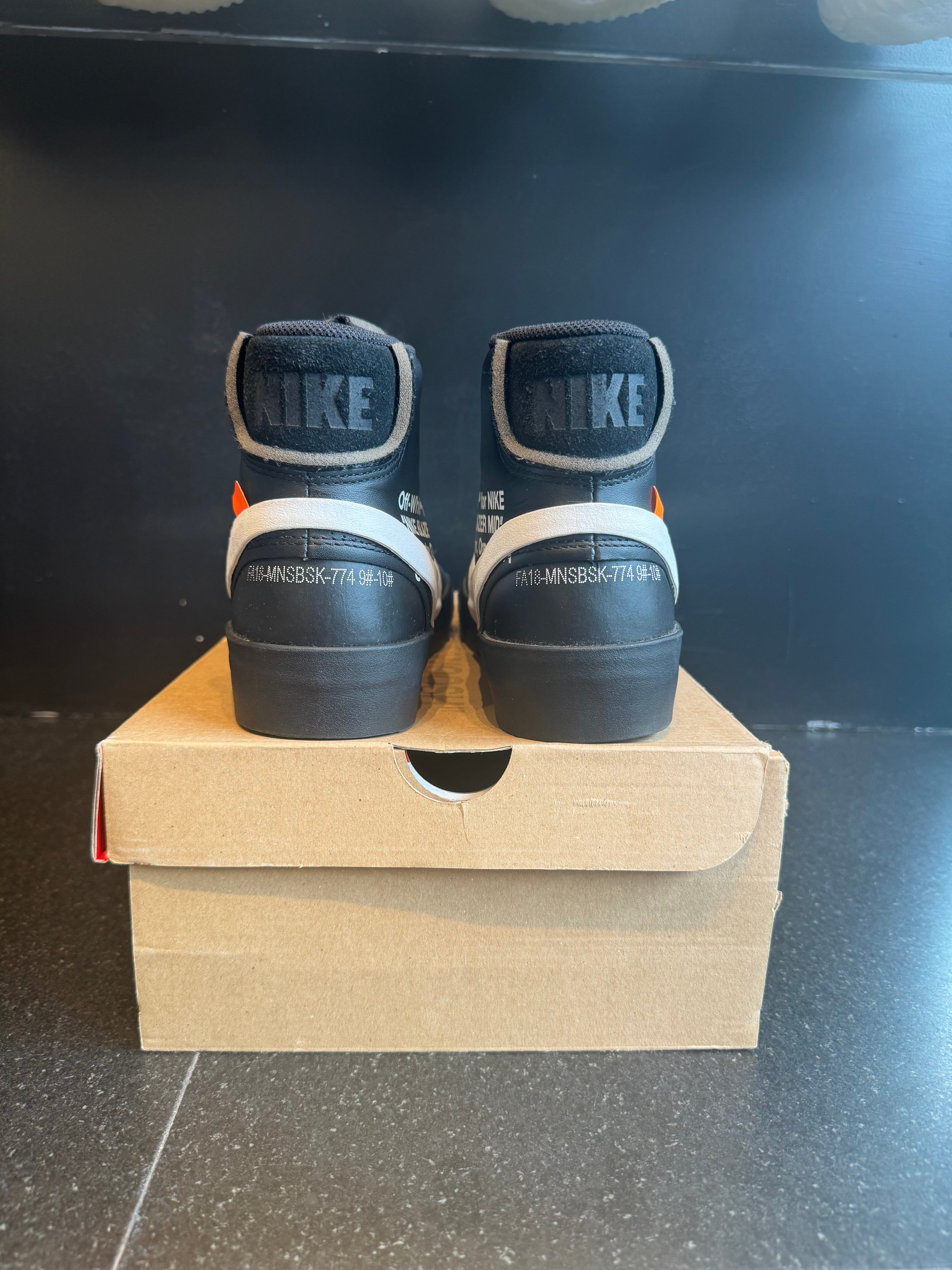 Nike Blazer Mid Off-White Grim Reaper Size 9 Preowned with box