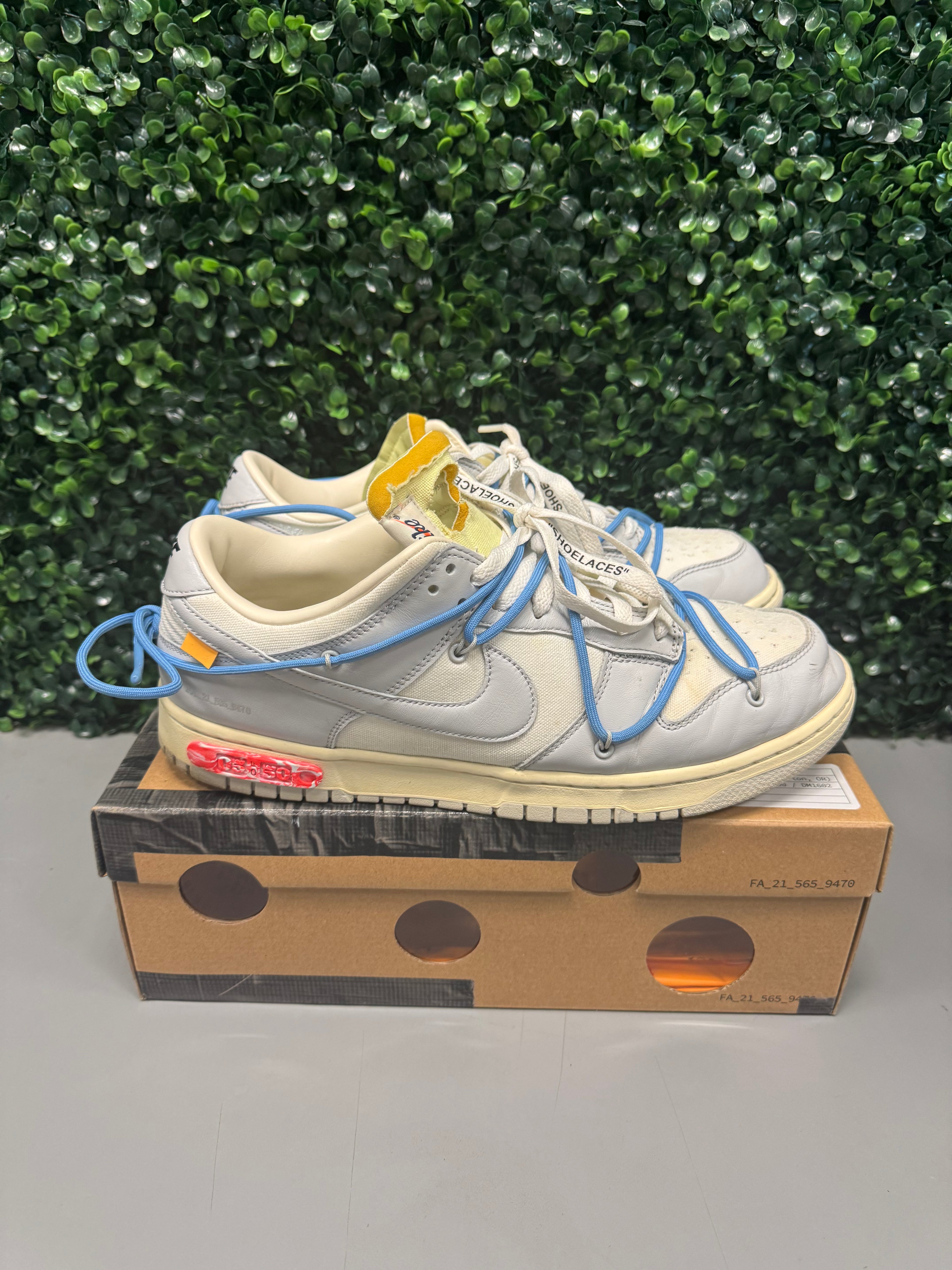 Nike Dunk Low "Off-White Lot 5" Size 12 Preowned