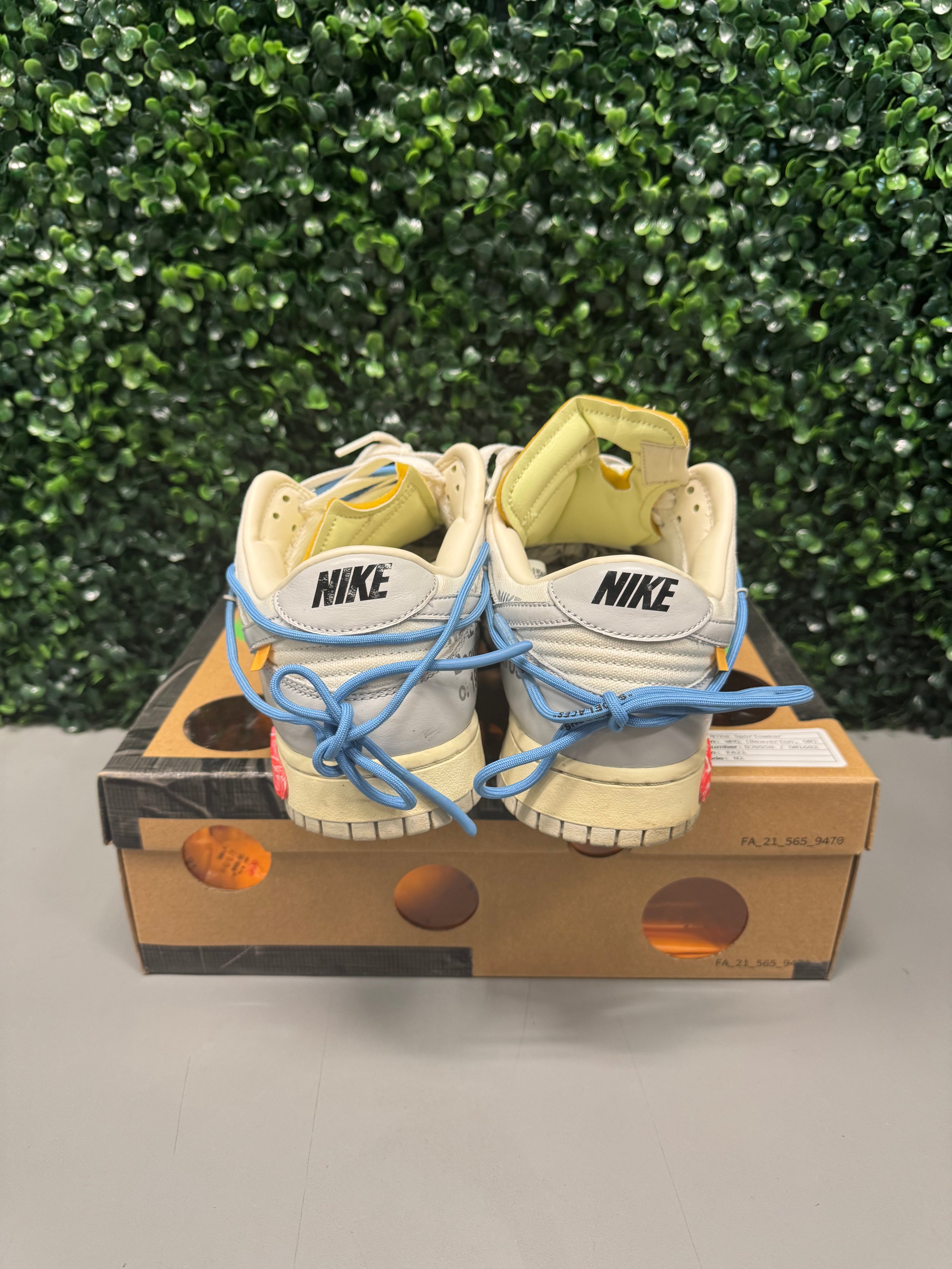 Nike Dunk Low "Off-White Lot 5" Size 12 Preowned