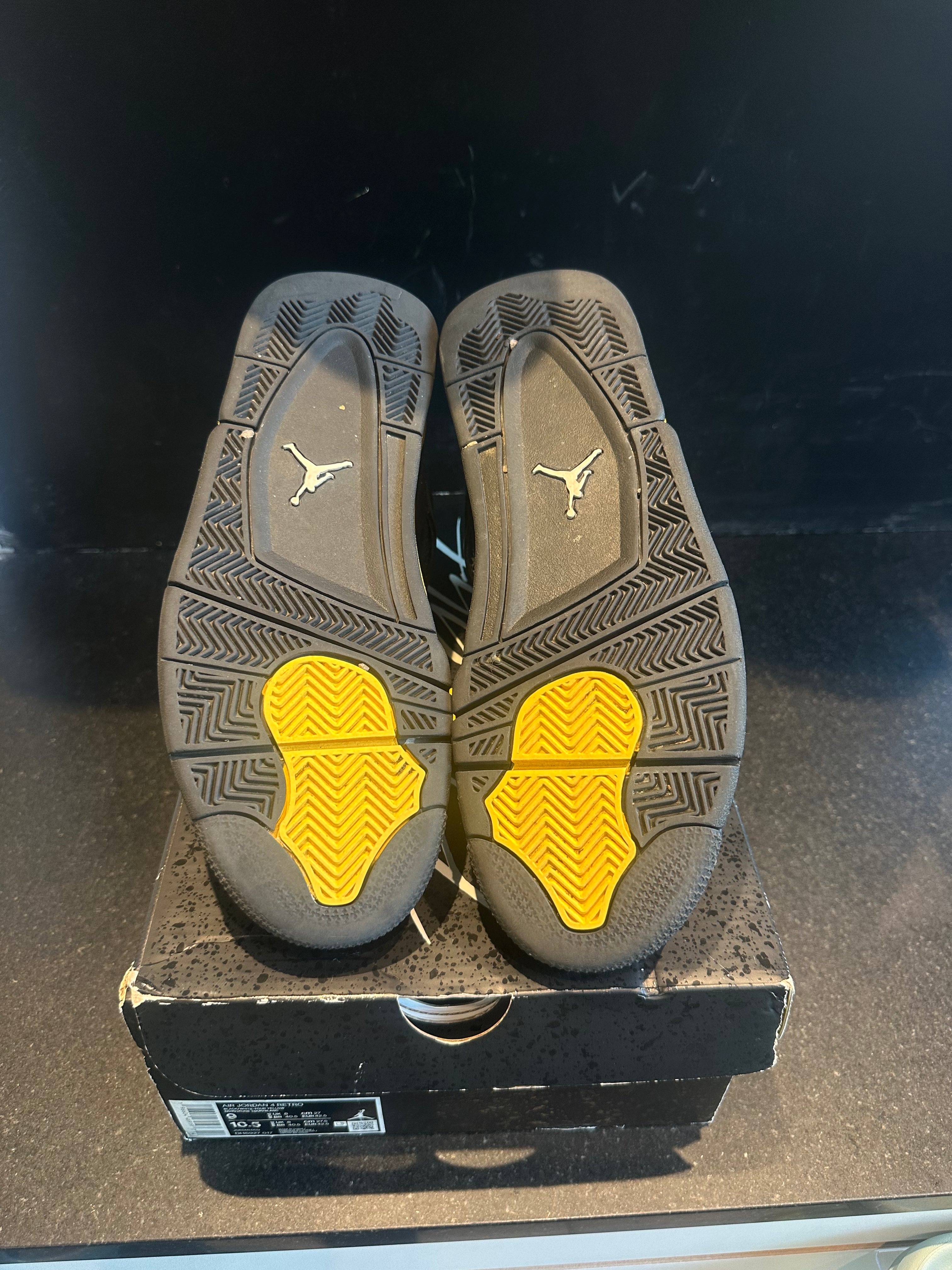 Jordan 4 Retro "Yellow Thunder" size 9 preowned