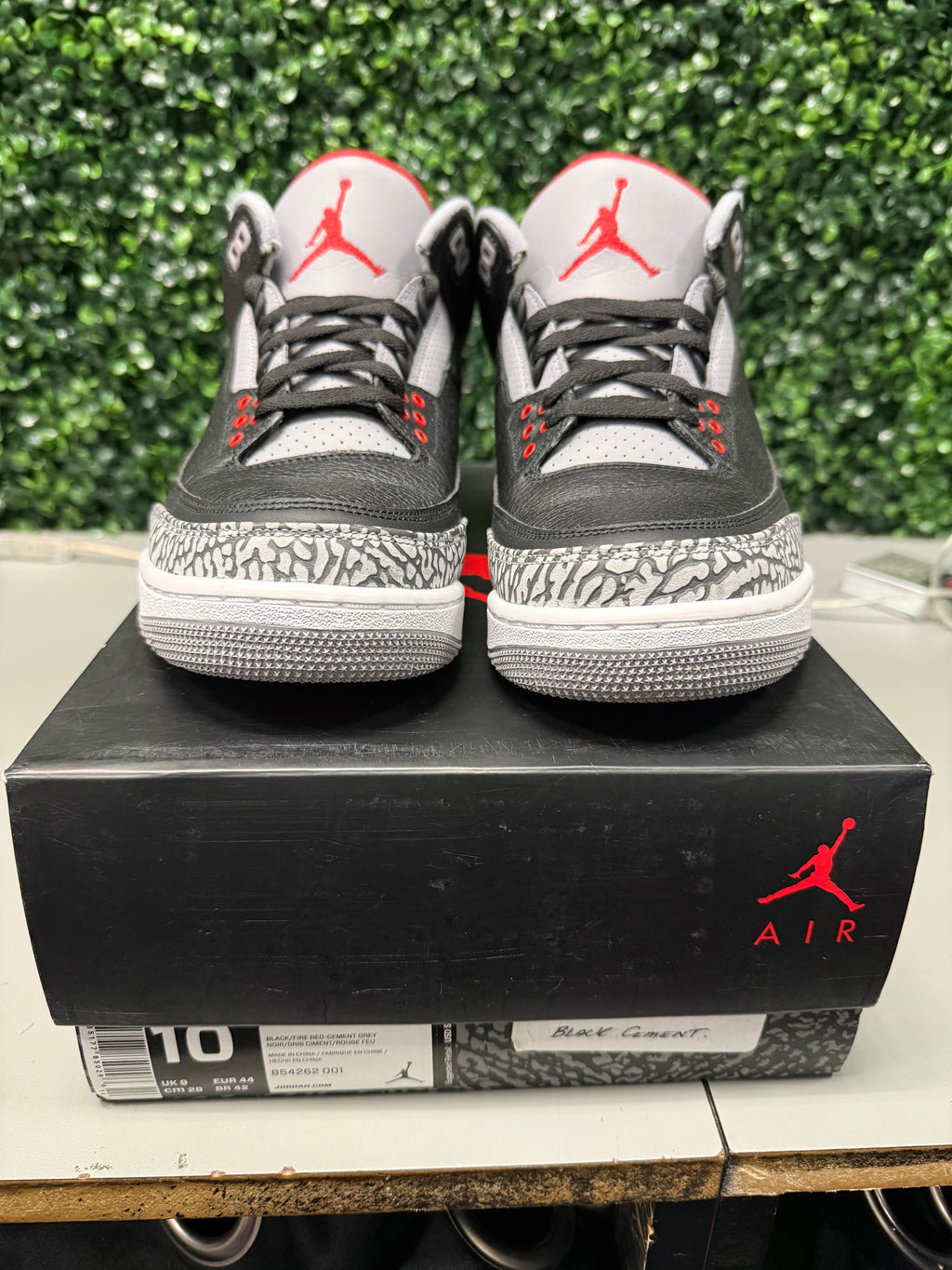 Jordan 3 Retro "Black Cement 2018" Size 10 Preowned