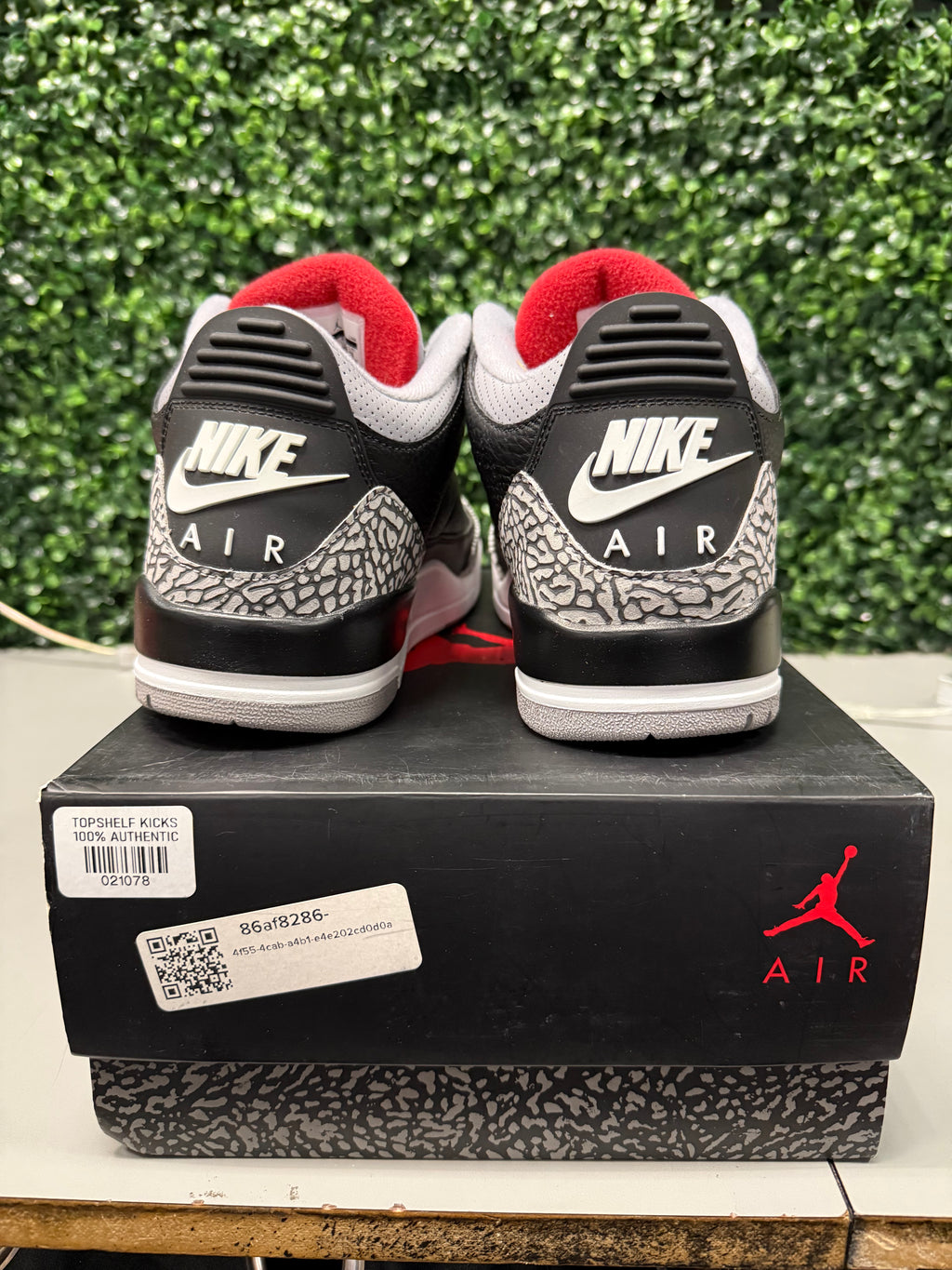 Jordan 3 Retro "Black Cement 2018" Size 10 Preowned