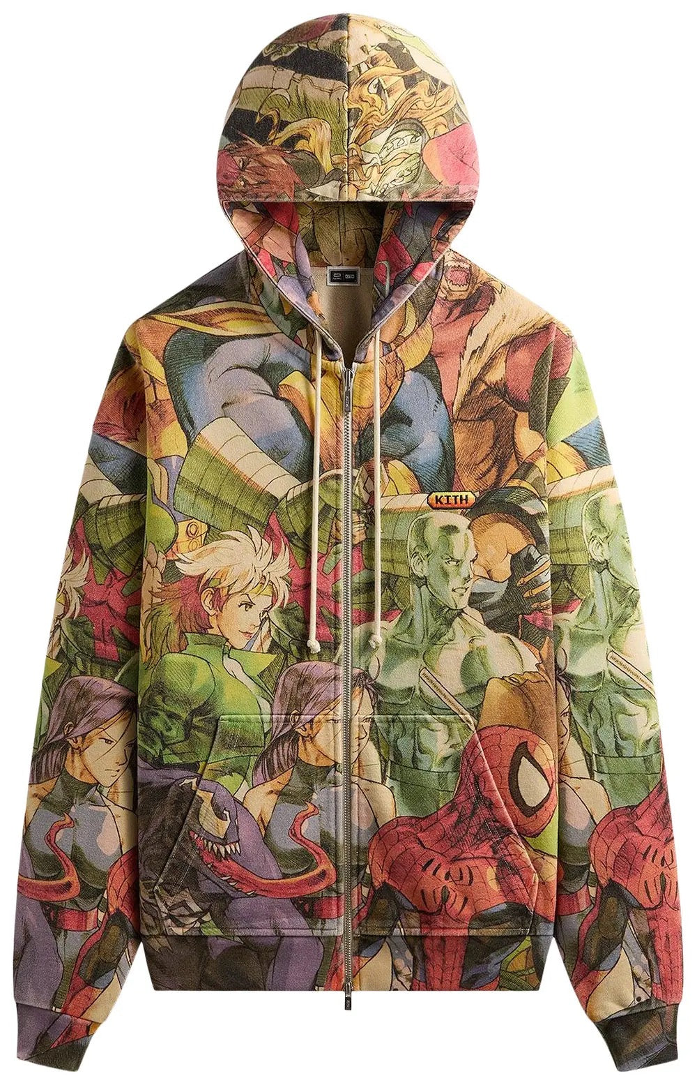 Kith x Marvel vs. Capcom New Age Of Heroes Nelson Full Zip Hoodie "Veil"