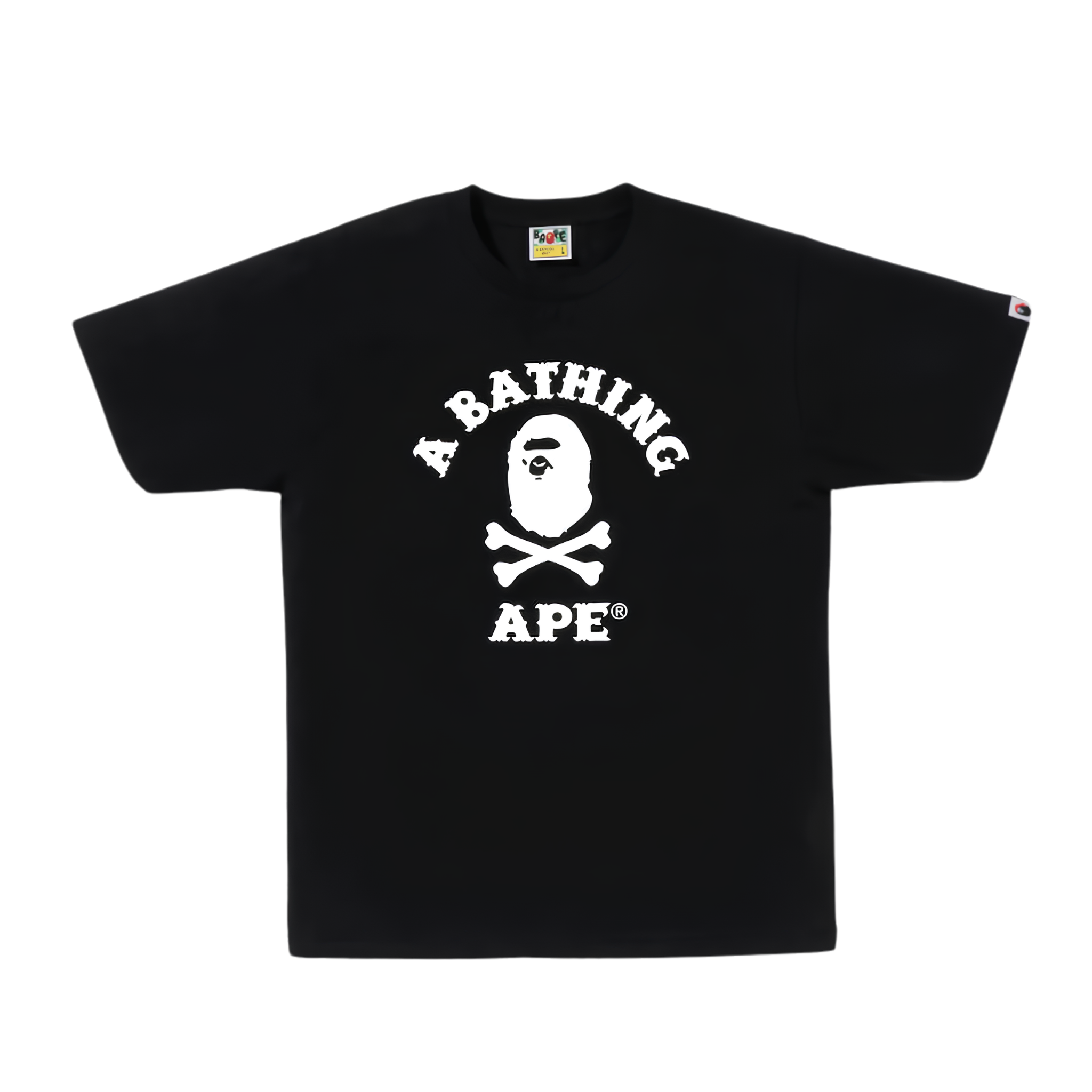 Bape Captain Ape Crossbone Tee (Black)