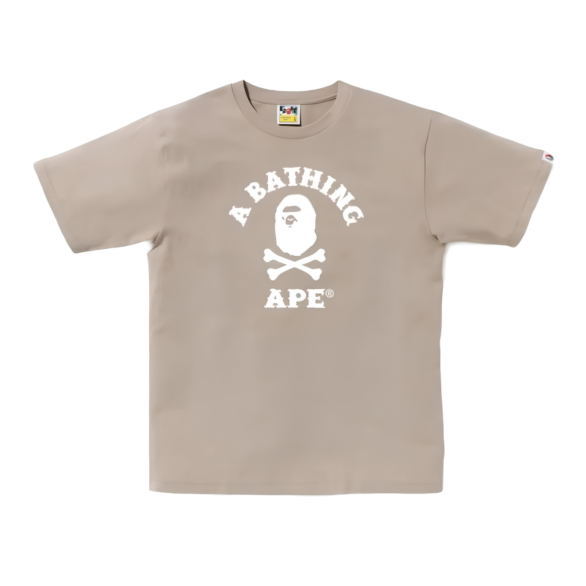 Bape Captain Ape Crossbone Tee (Beige)