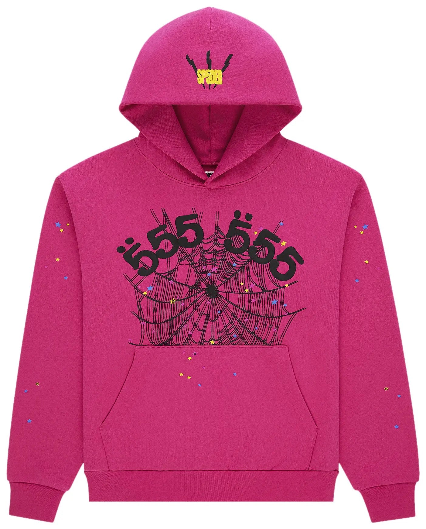 Sp5der Angel Number Hoodie 'Pink'