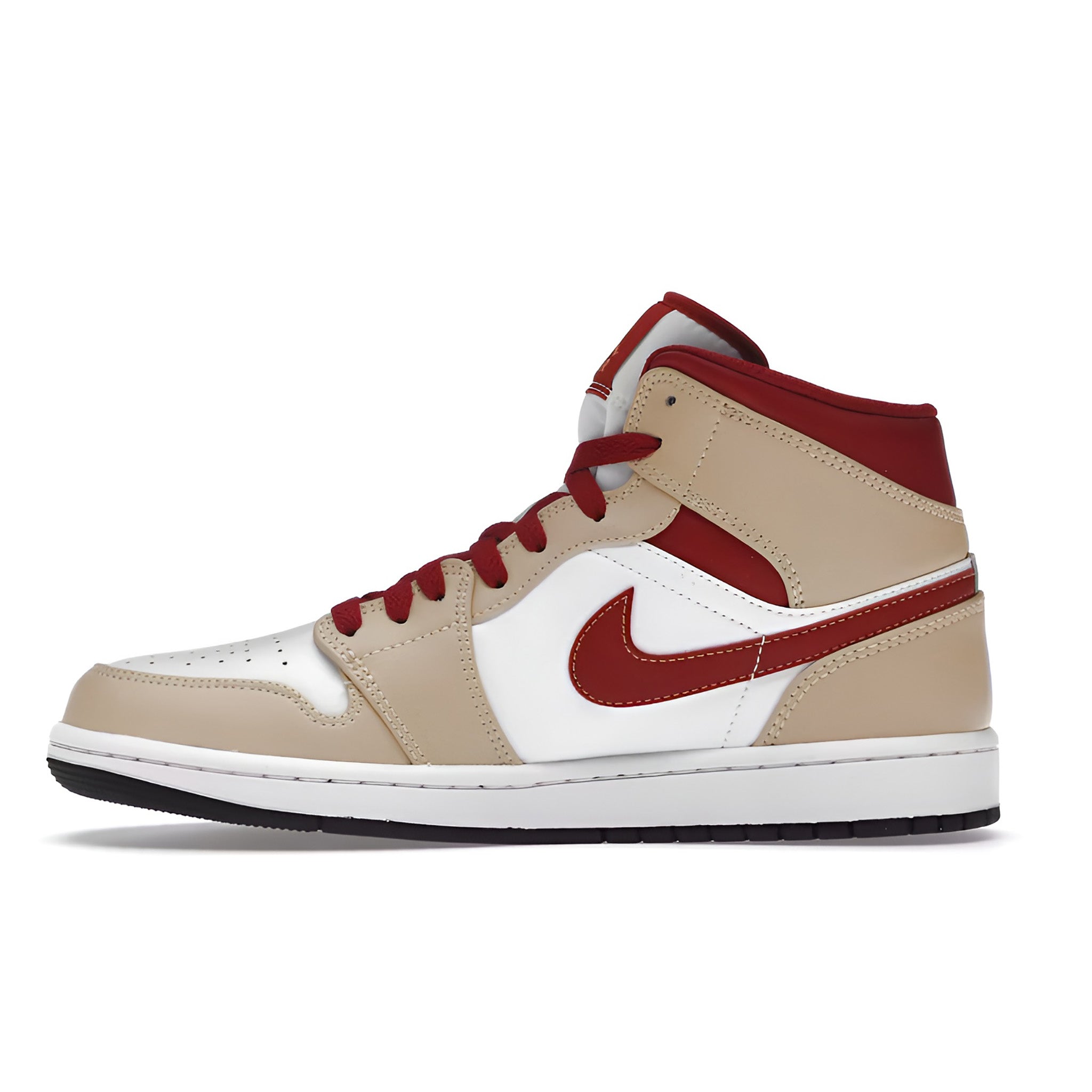 Jordan 1 Mid "Light Curry Cardinal" (GS)