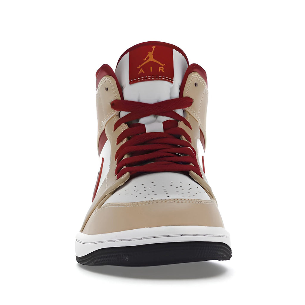 Jordan 1 Mid "Light Curry Cardinal" (GS)