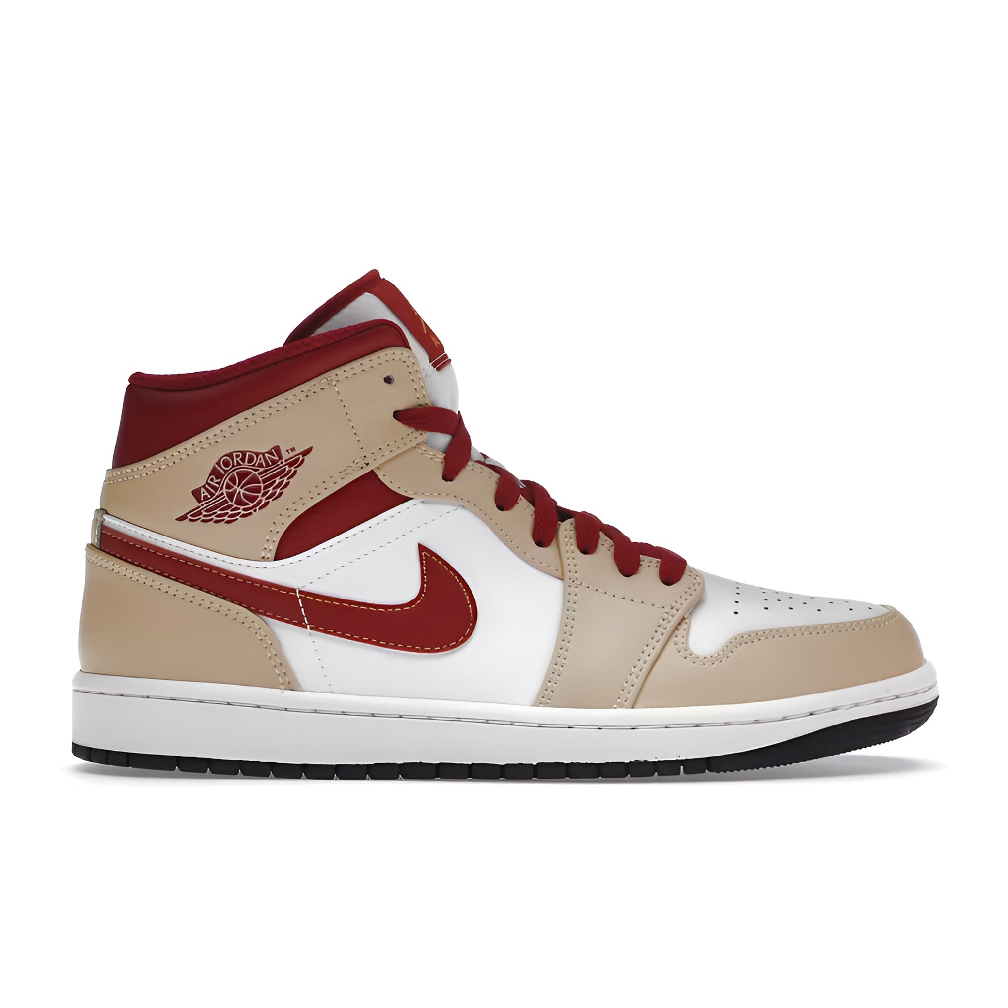 Jordan 1 Mid "Light Curry Cardinal" (GS)