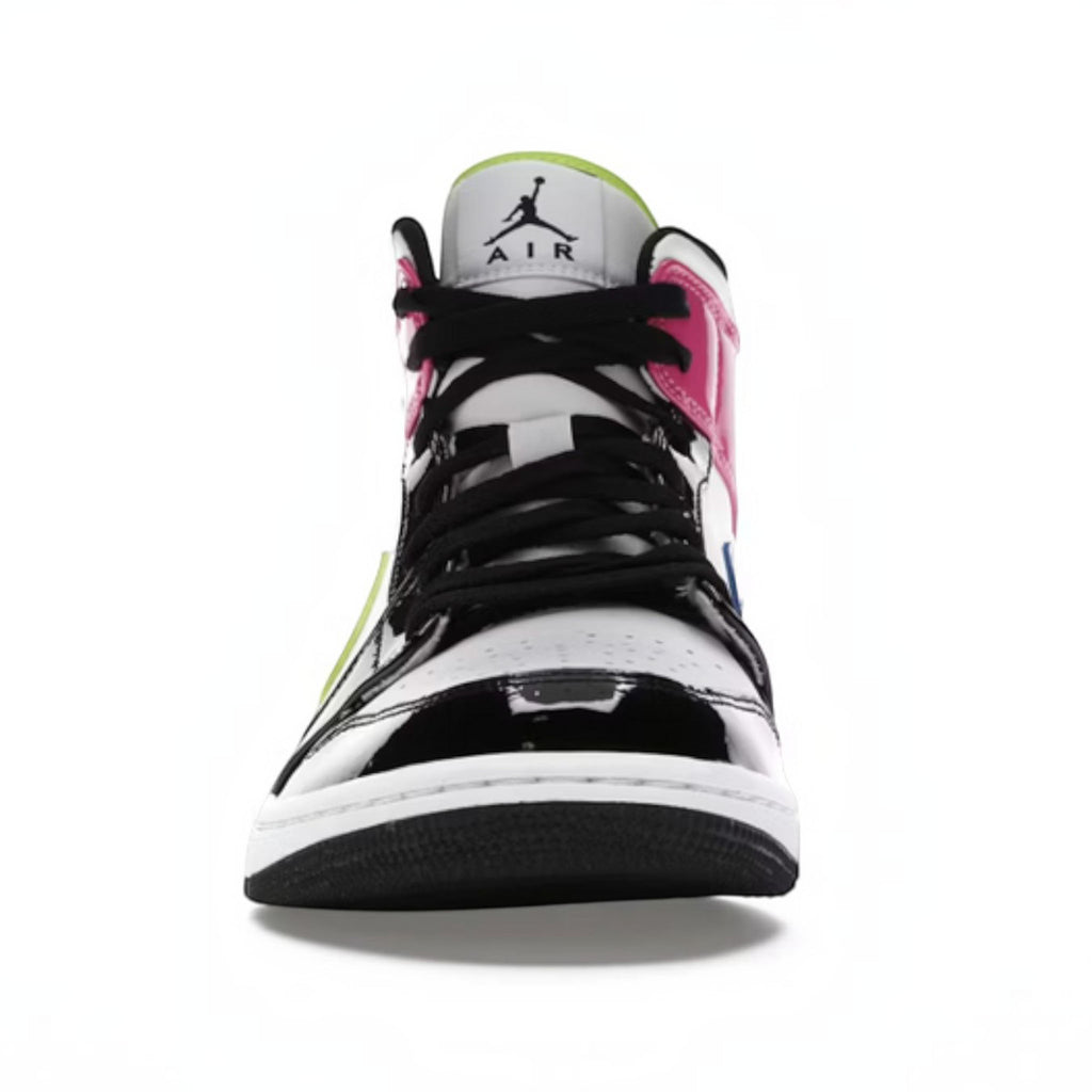 Jordan 1 Mid White "Black Cyber Pink"