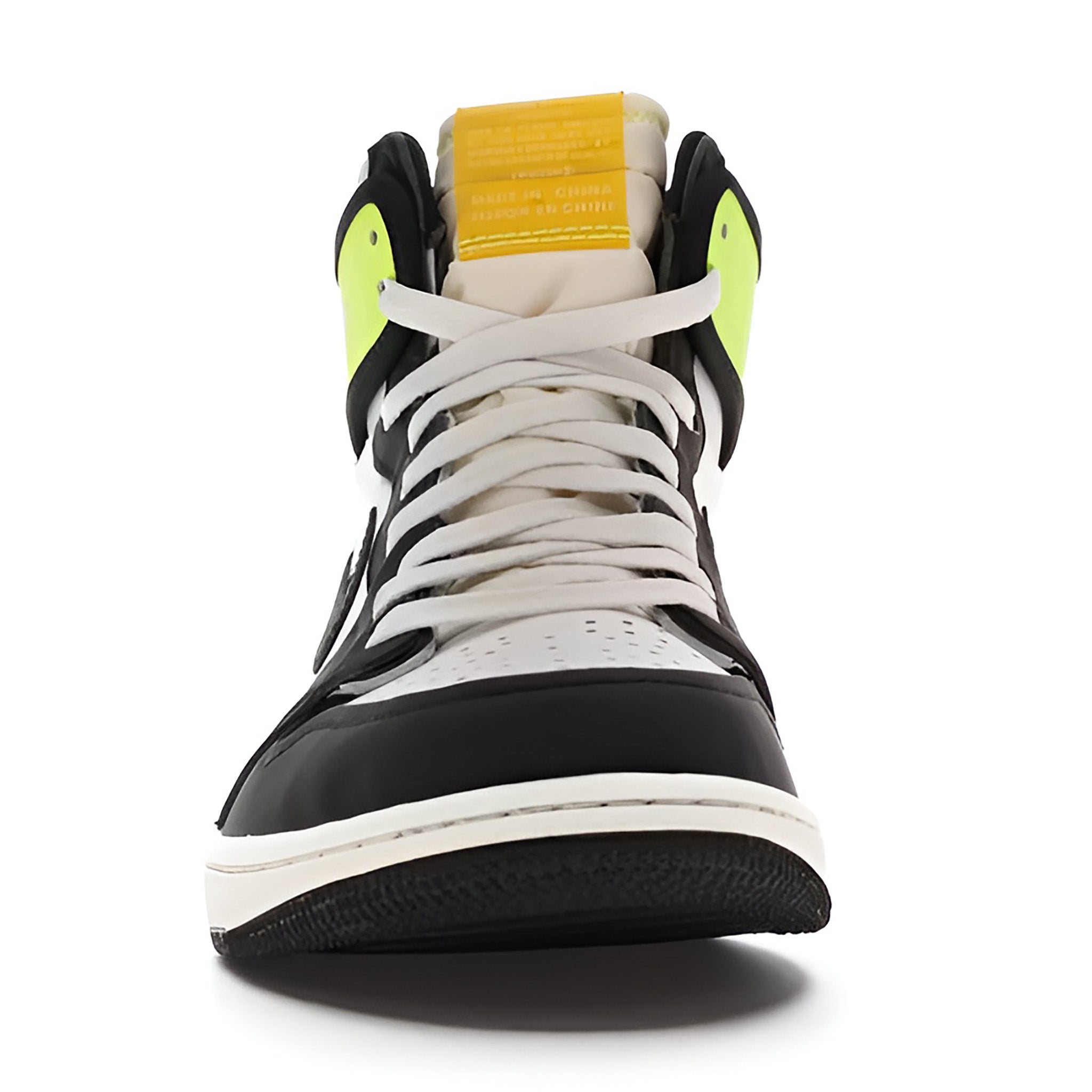 Jordan 1 Retro High "White Black Volt University Gold"
