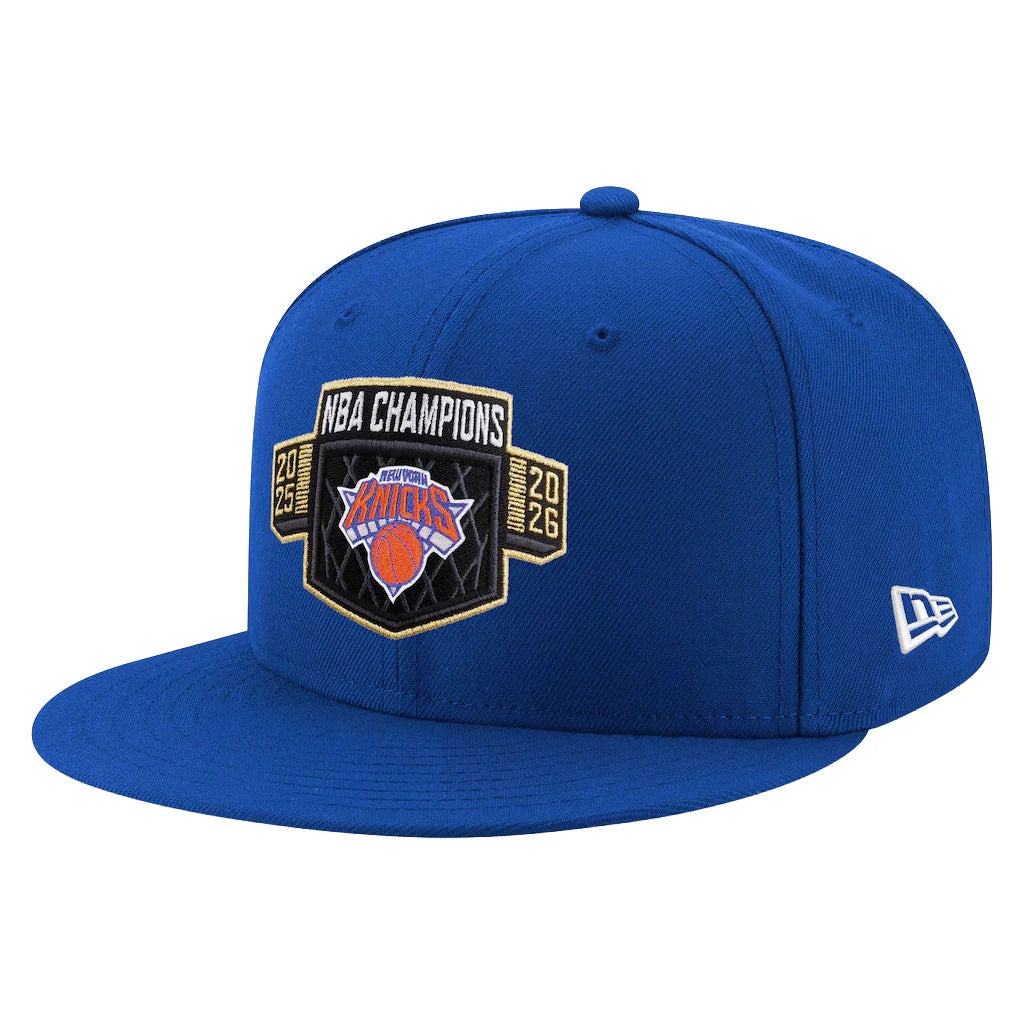 New York Knicks New Era 2026 NBA Finals Champions 9FIFTY Snapback Hat Blue