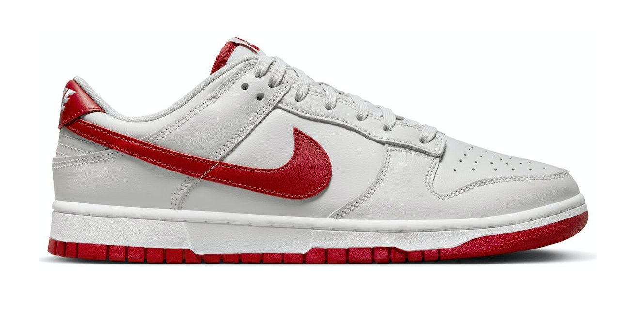 Nike Dunk Low "Vast Grey Varsity Red"