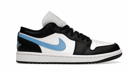 Jordan 1 Low "Black University Blue White" Women's