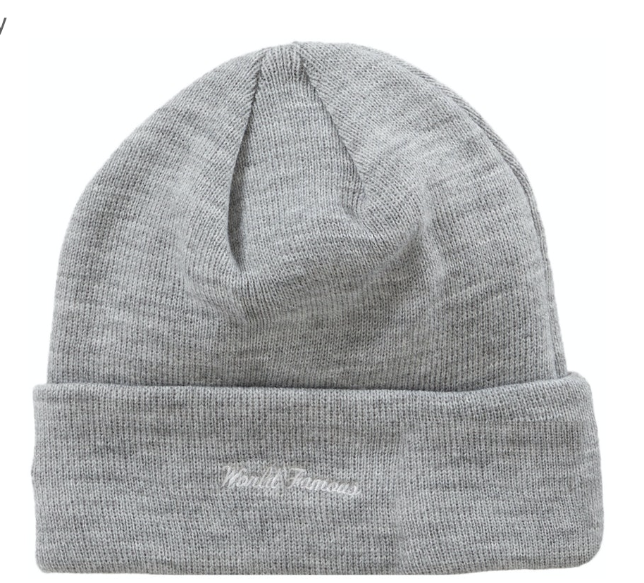 Supreme New Era Box Logo Beanie (FW23) "Heather Grey"