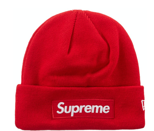 Supreme New Era Box Logo Beanie (FW23) "Red"