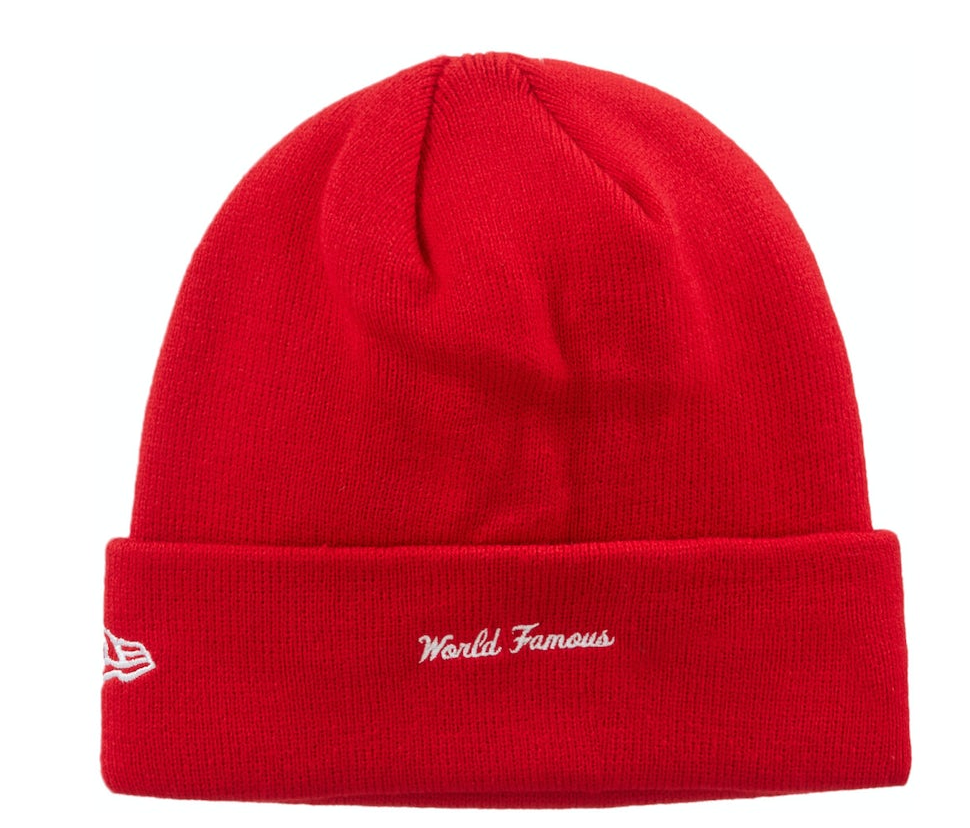 Supreme New Era Box Logo Beanie (FW23) "Red"