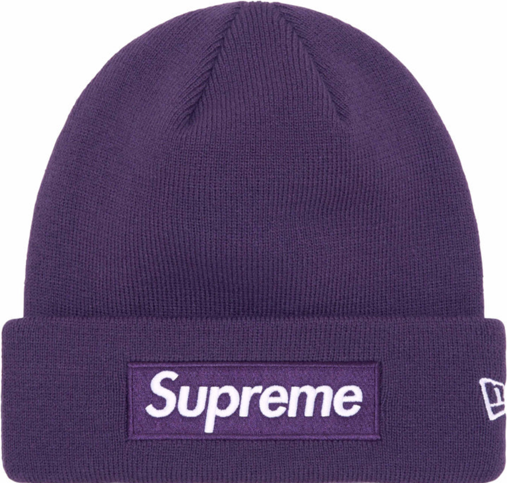 Supreme New Era Box Logo Beanie (FW23) "Purple"