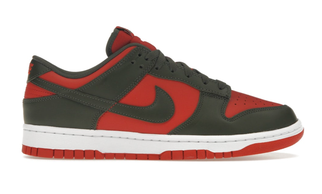 Nike Dunk Low "Mystic Red Cargo Khaki"