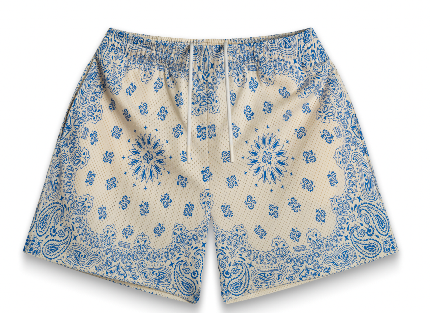 Bravest Studios Short "Screenprinted Paisley Cream"