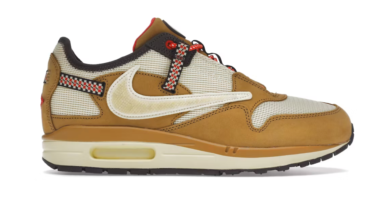 Nike Air Max 1 Travis Scott Cactus Jack Wheat Lemon Drop